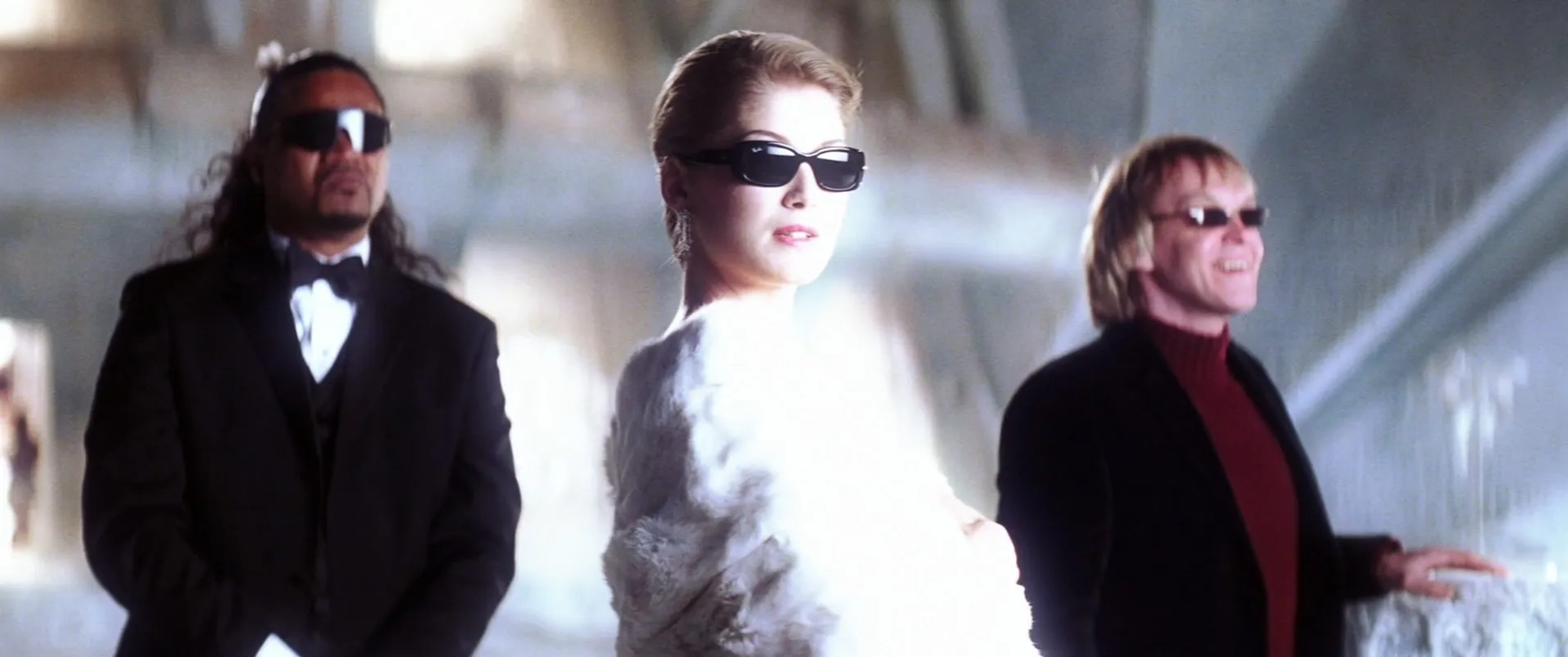 Michael Gor, Lawrence Makoare, and Rosamund Pike in Die Another Day (2002)