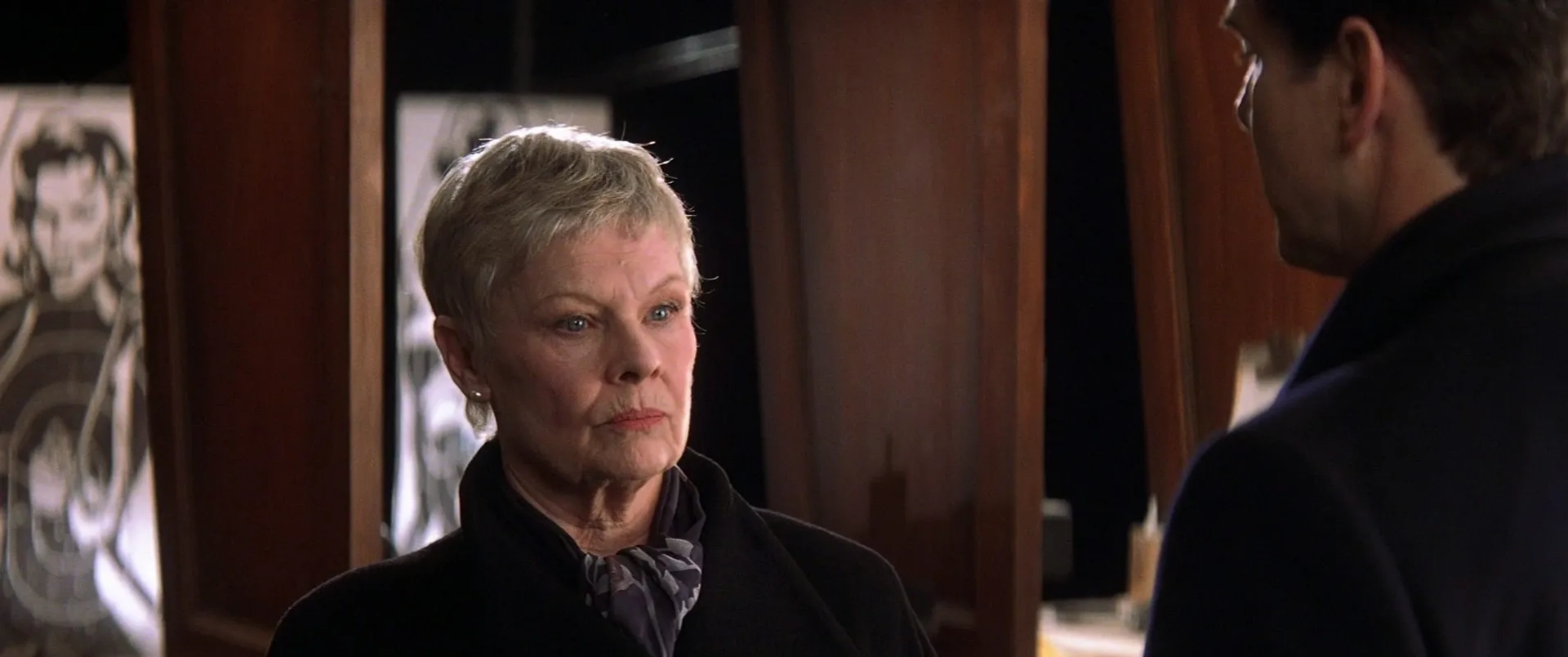 Pierce Brosnan and Judi Dench in Die Another Day (2002)