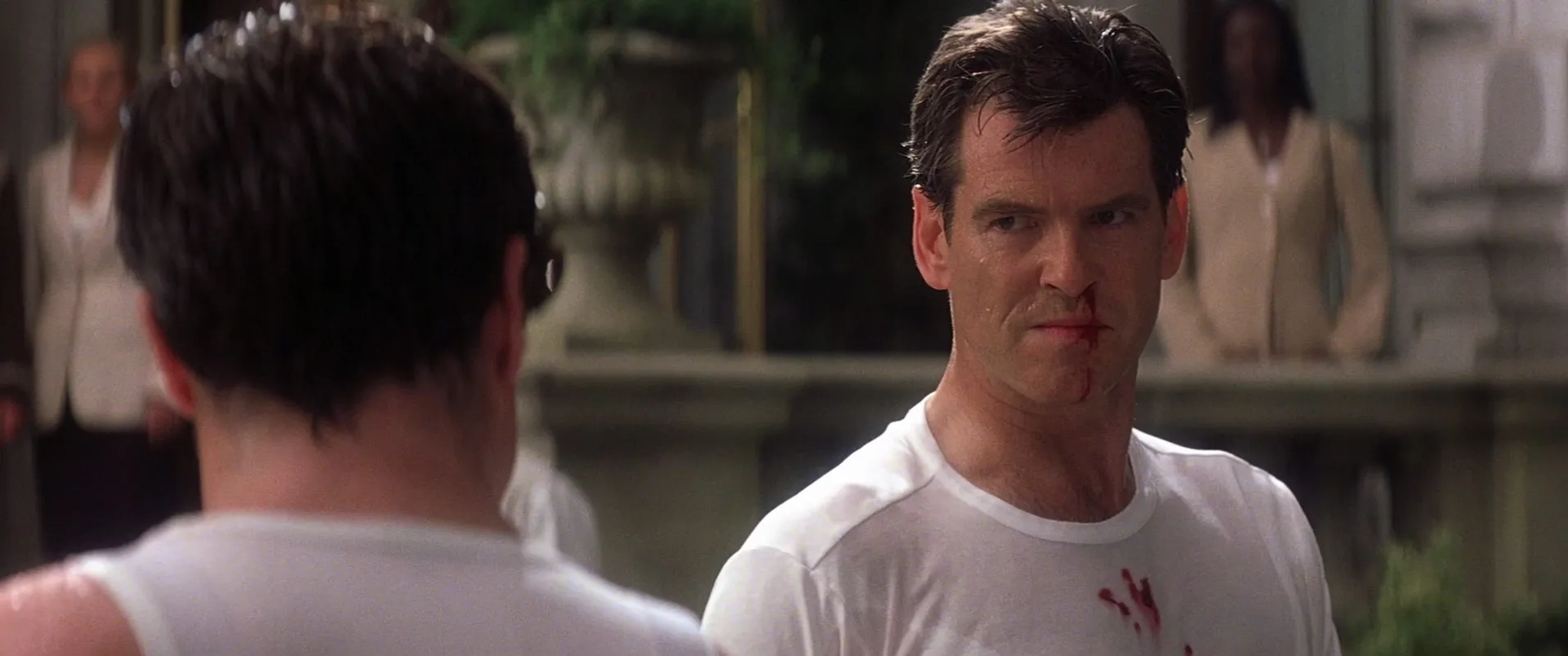 Pierce Brosnan and Toby Stephens in Die Another Day (2002)