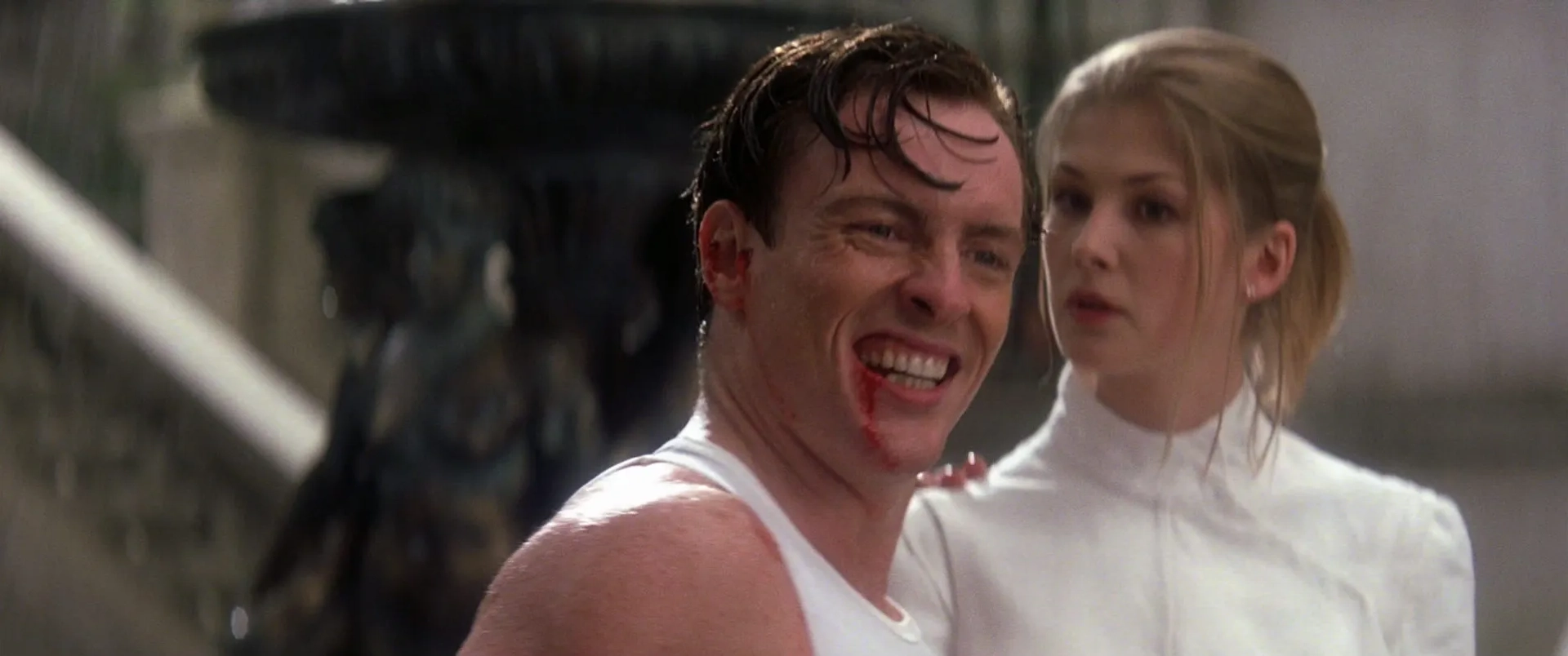 Rosamund Pike and Toby Stephens in Die Another Day (2002)