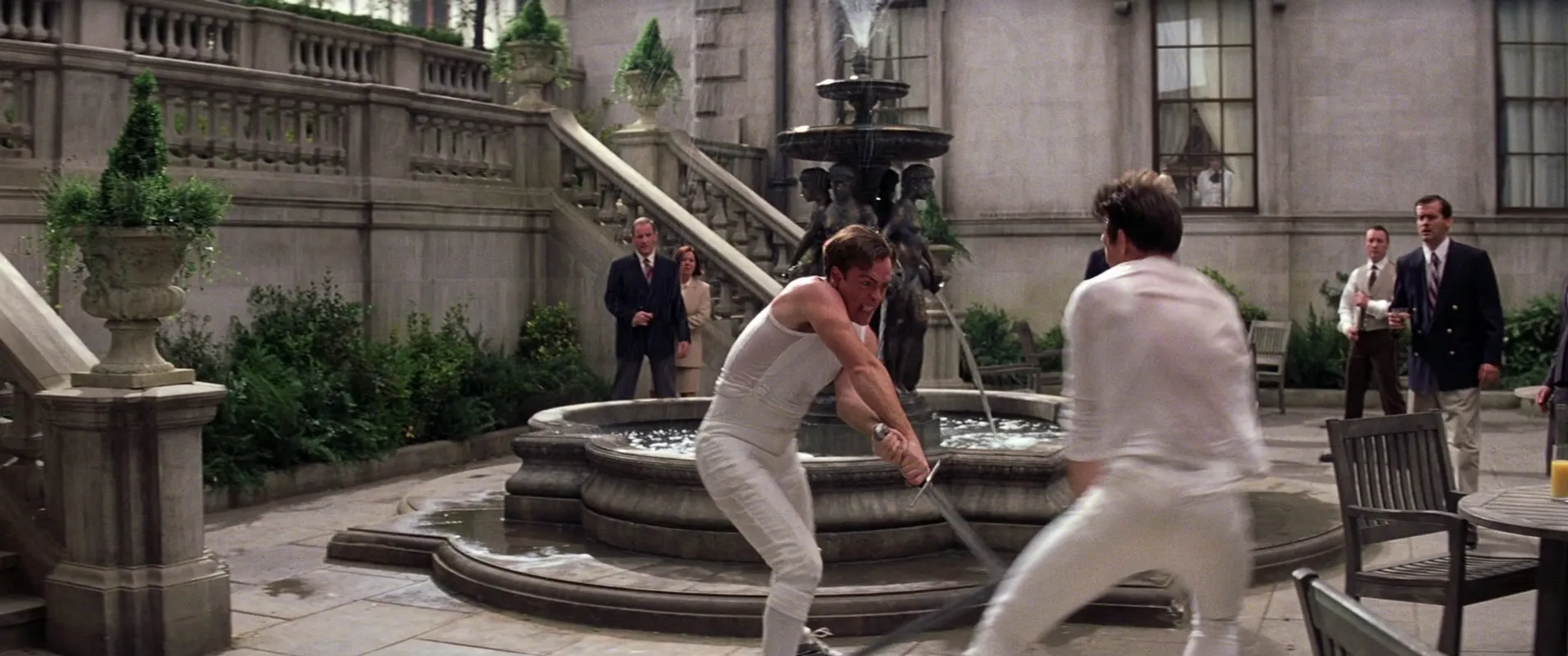 Pierce Brosnan and Toby Stephens in Die Another Day (2002)