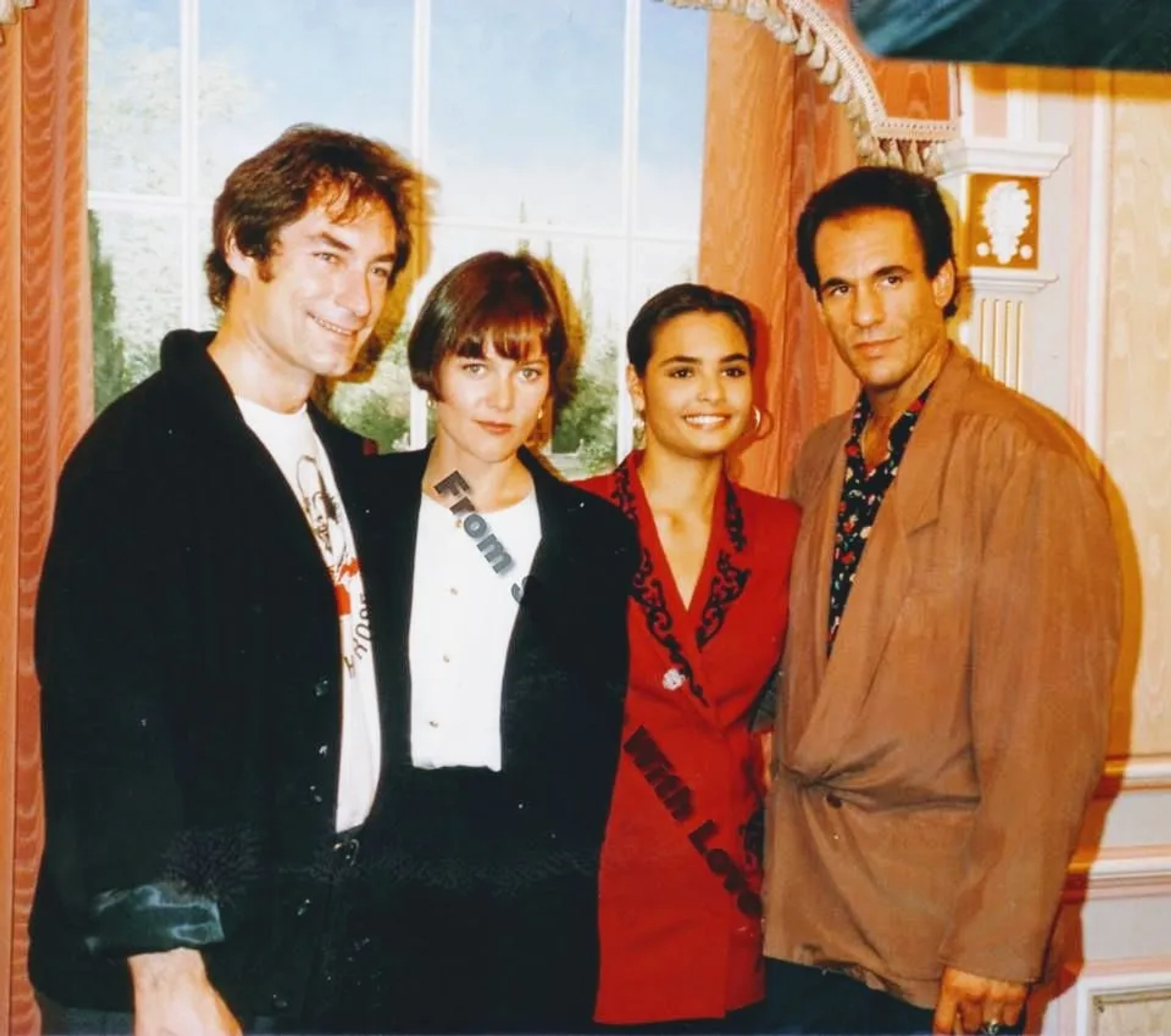 Carey Lowell, Talisa Soto, Timothy Dalton, and Robert Davi at an event for Licence to Kill (1989)