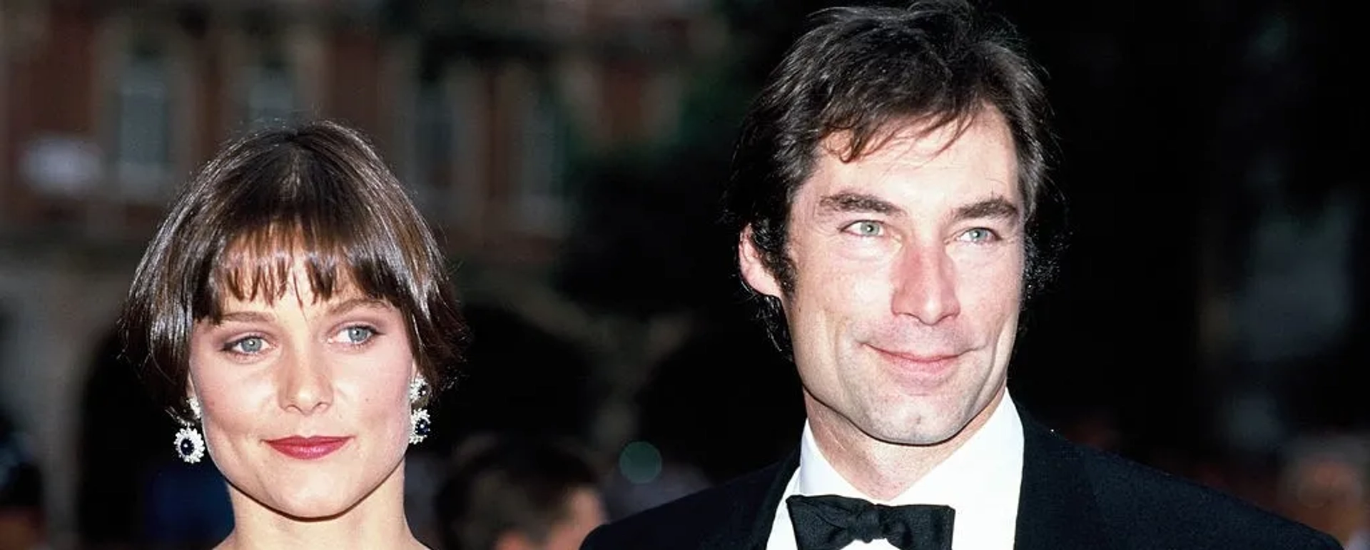 Carey Lowell and Timothy Dalton at an event for Licence to Kill (1989)