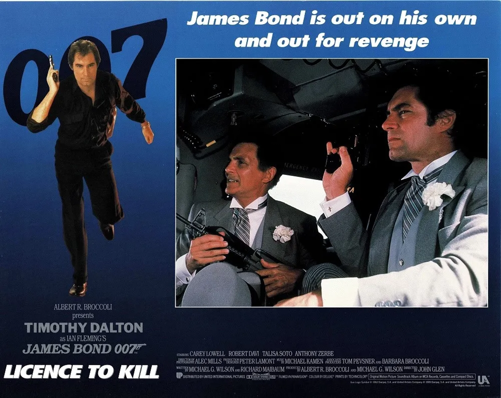 Timothy Dalton and David Hedison in Licence to Kill (1989)