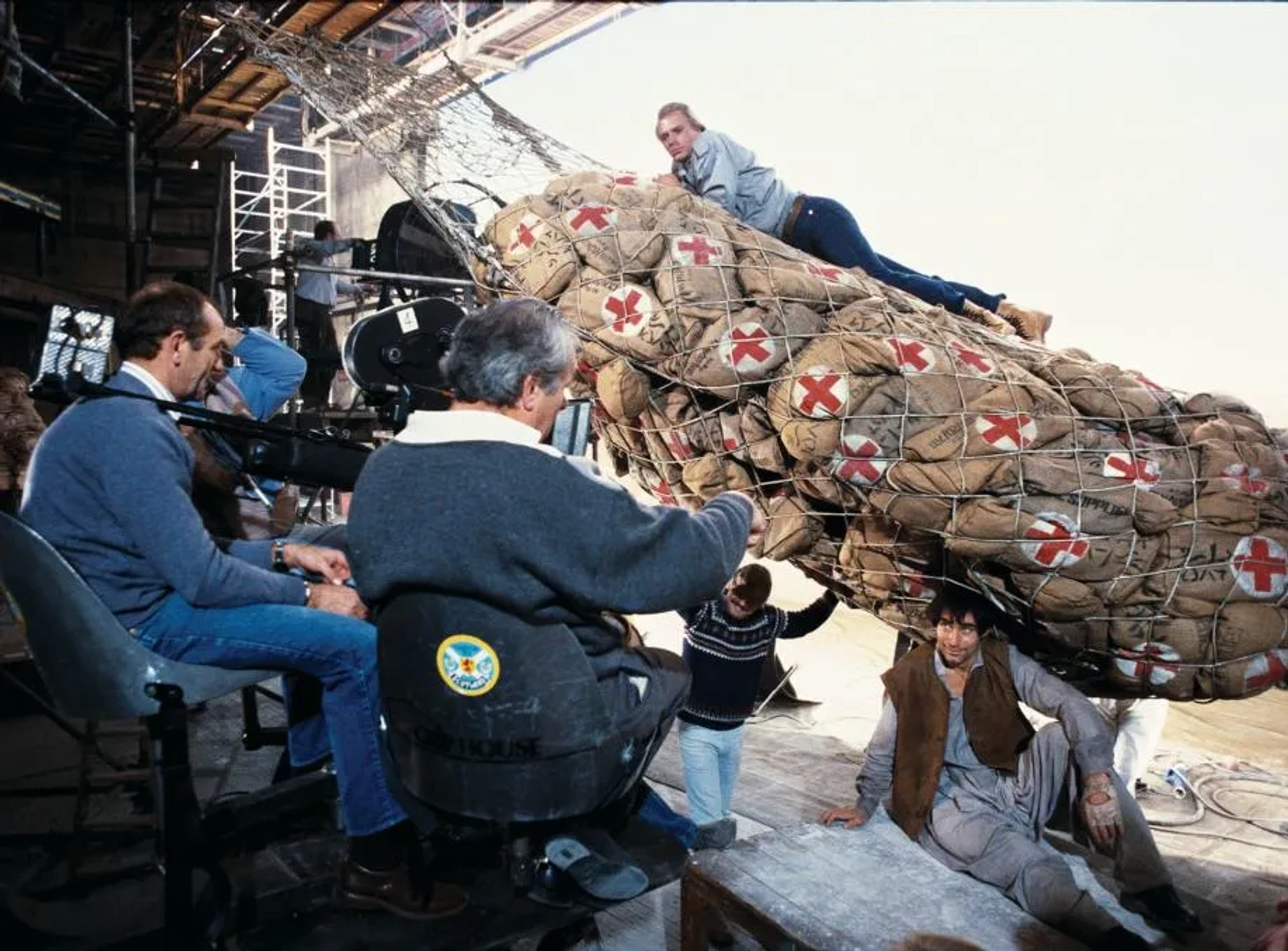 Timothy Dalton, John Glen, and Andreas Wisniewski in The Living Daylights (1987)