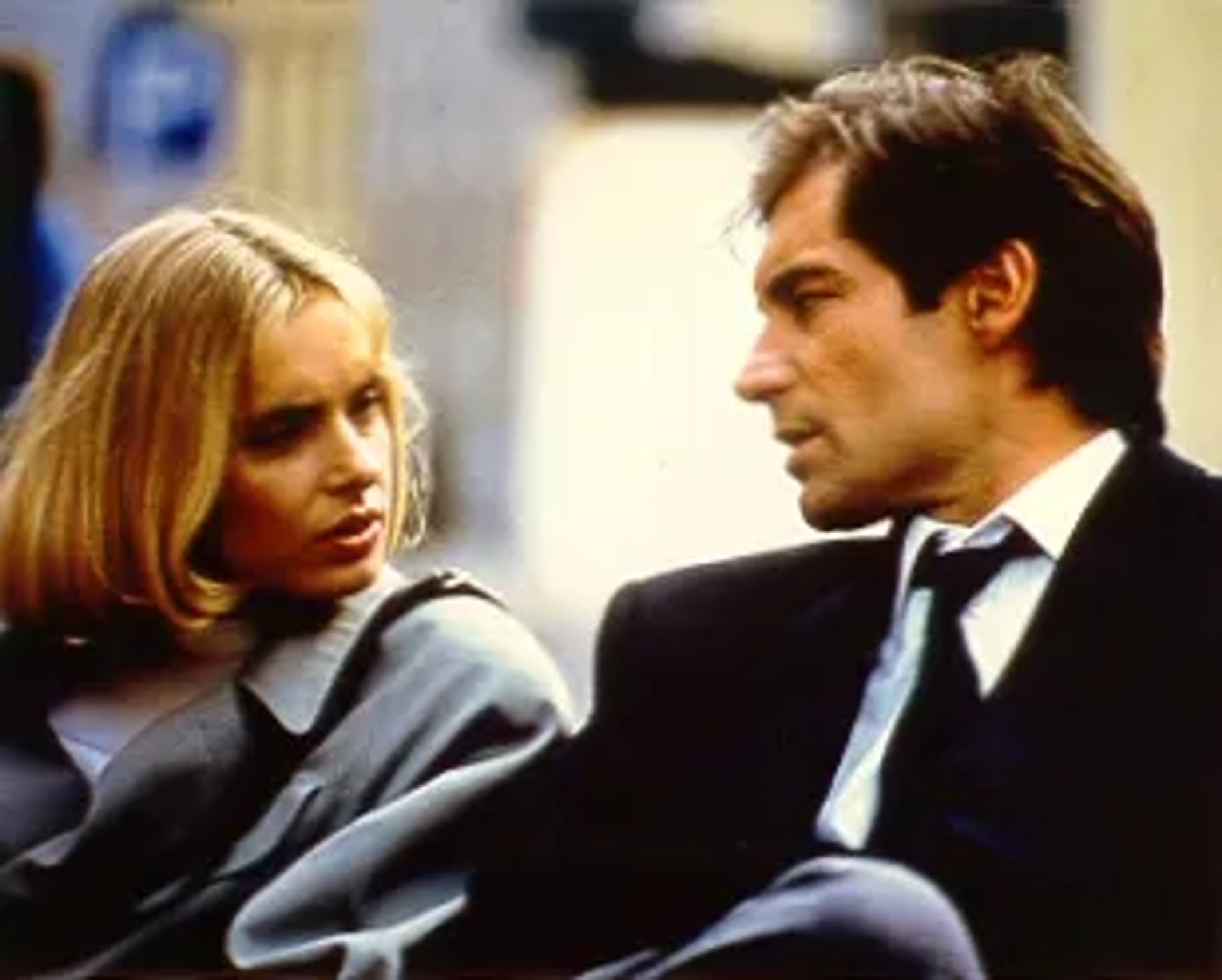 Timothy Dalton and Maryam d'Abo in The Living Daylights (1987)