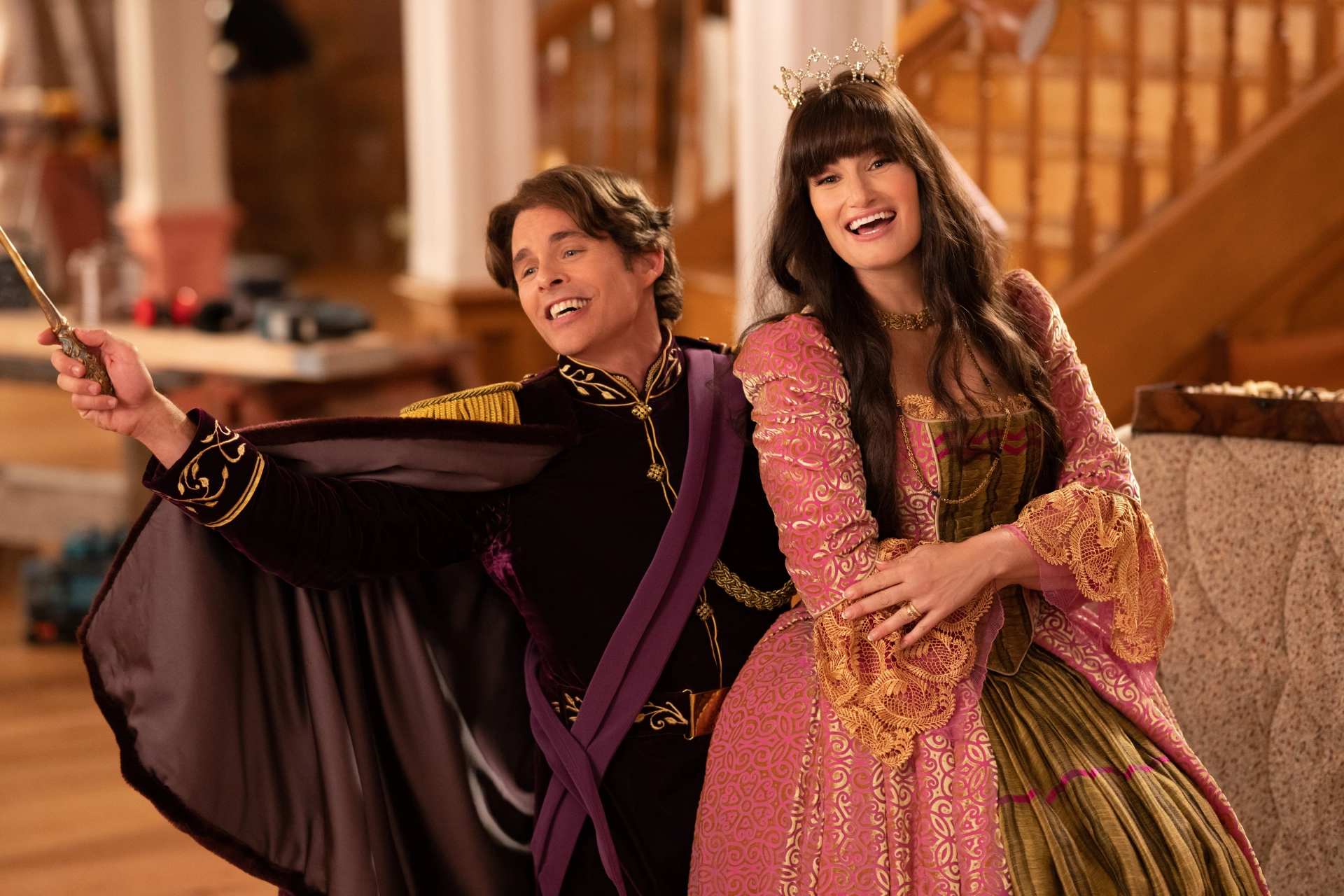 James Marsden and Idina Menzel in Disenchanted (2022)