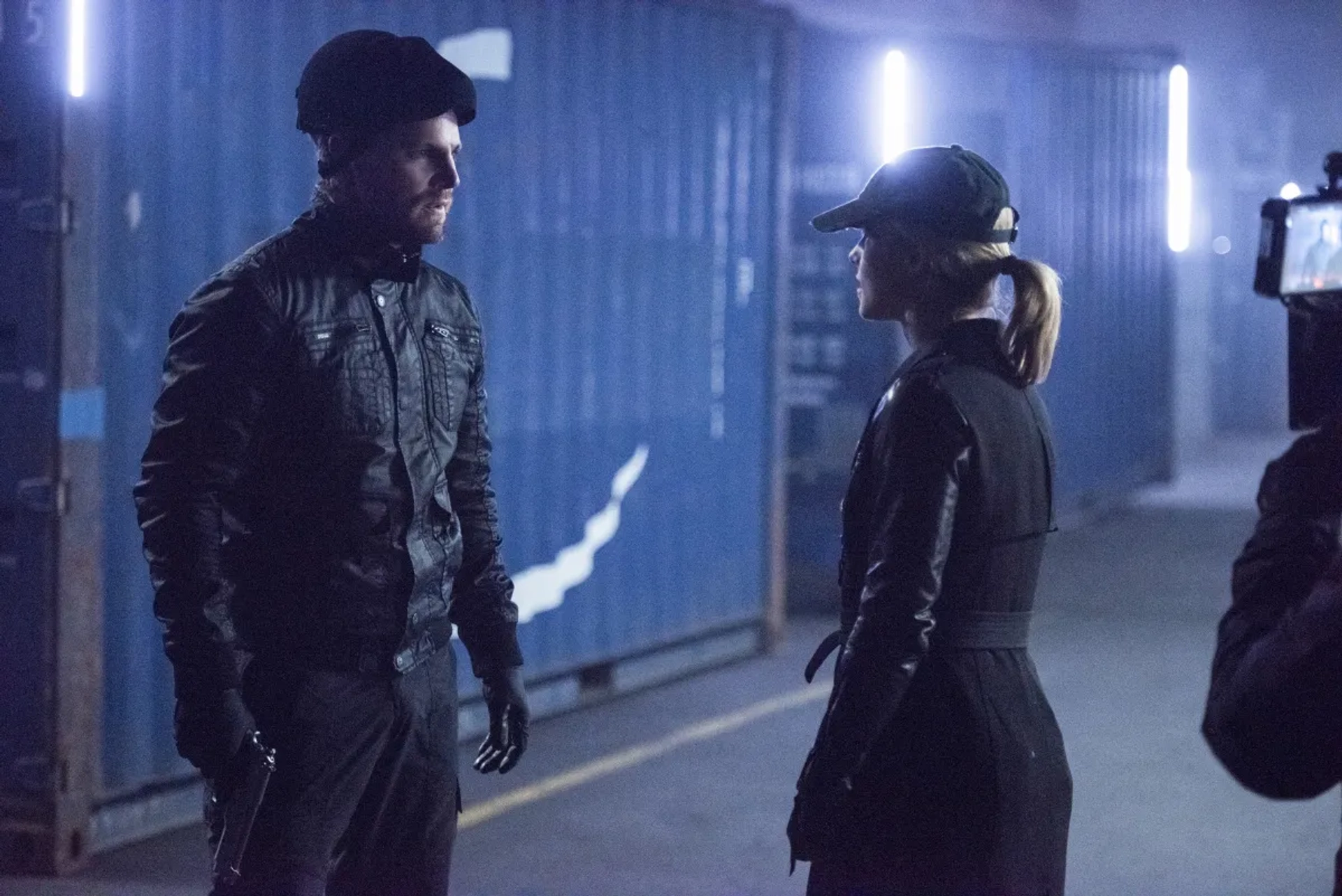 Stephen Amell and Emily Bett Rickards in Arrow (2012)