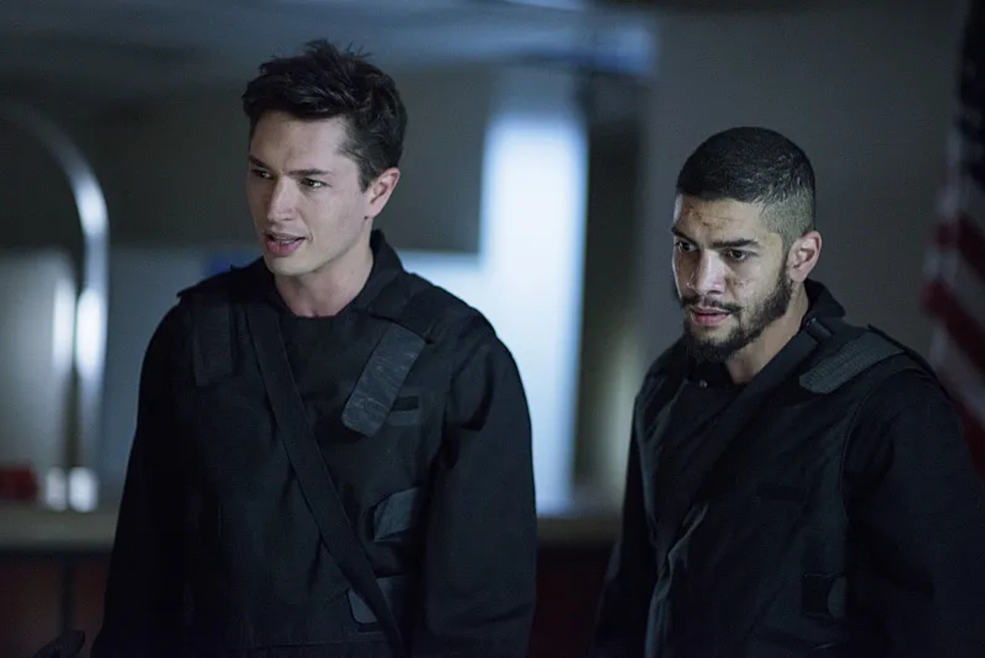 Joe Dinicol and Rick Gonzalez in Arrow (2012)