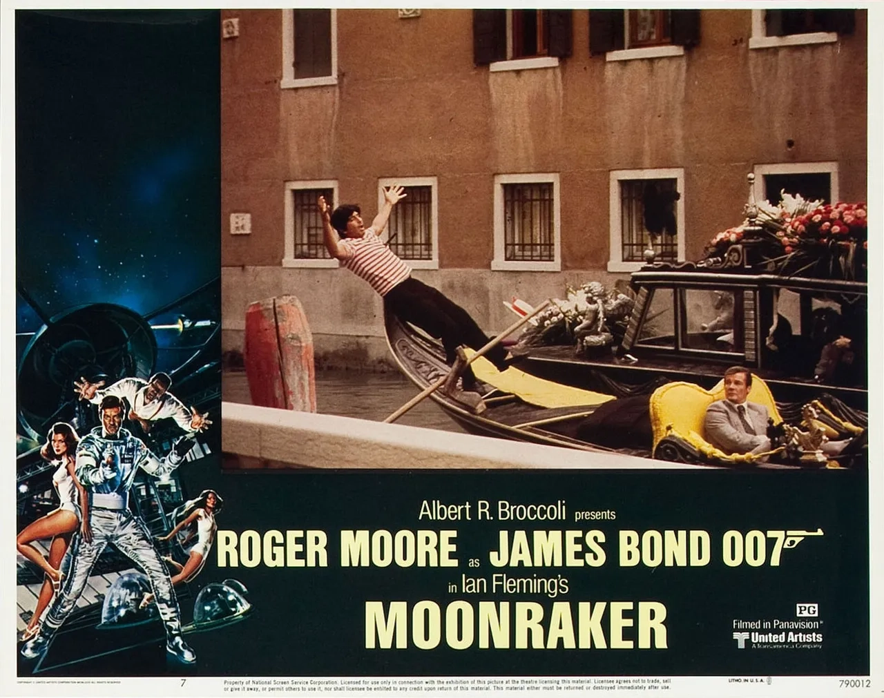 Roger Moore and Claude Carliez in Moonraker (1979)