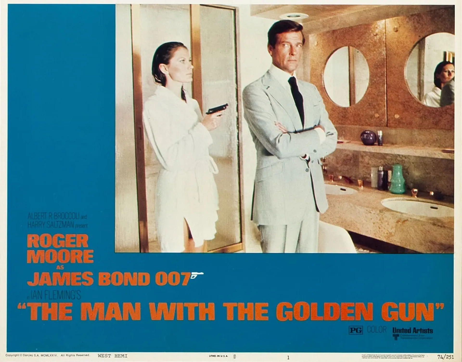 Roger Moore and Maud Adams in The Man with the Golden Gun (1974)