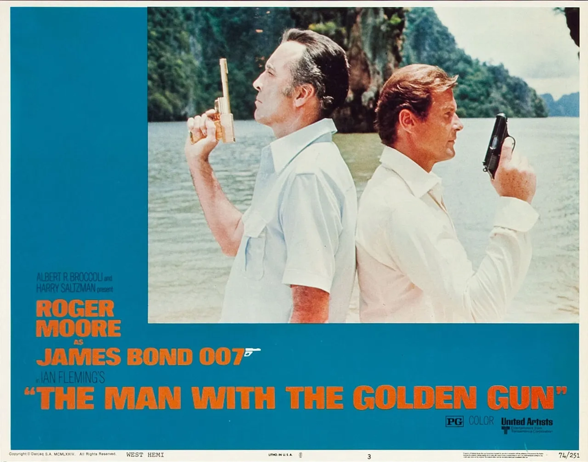 Christopher Lee and Roger Moore in The Man with the Golden Gun (1974)