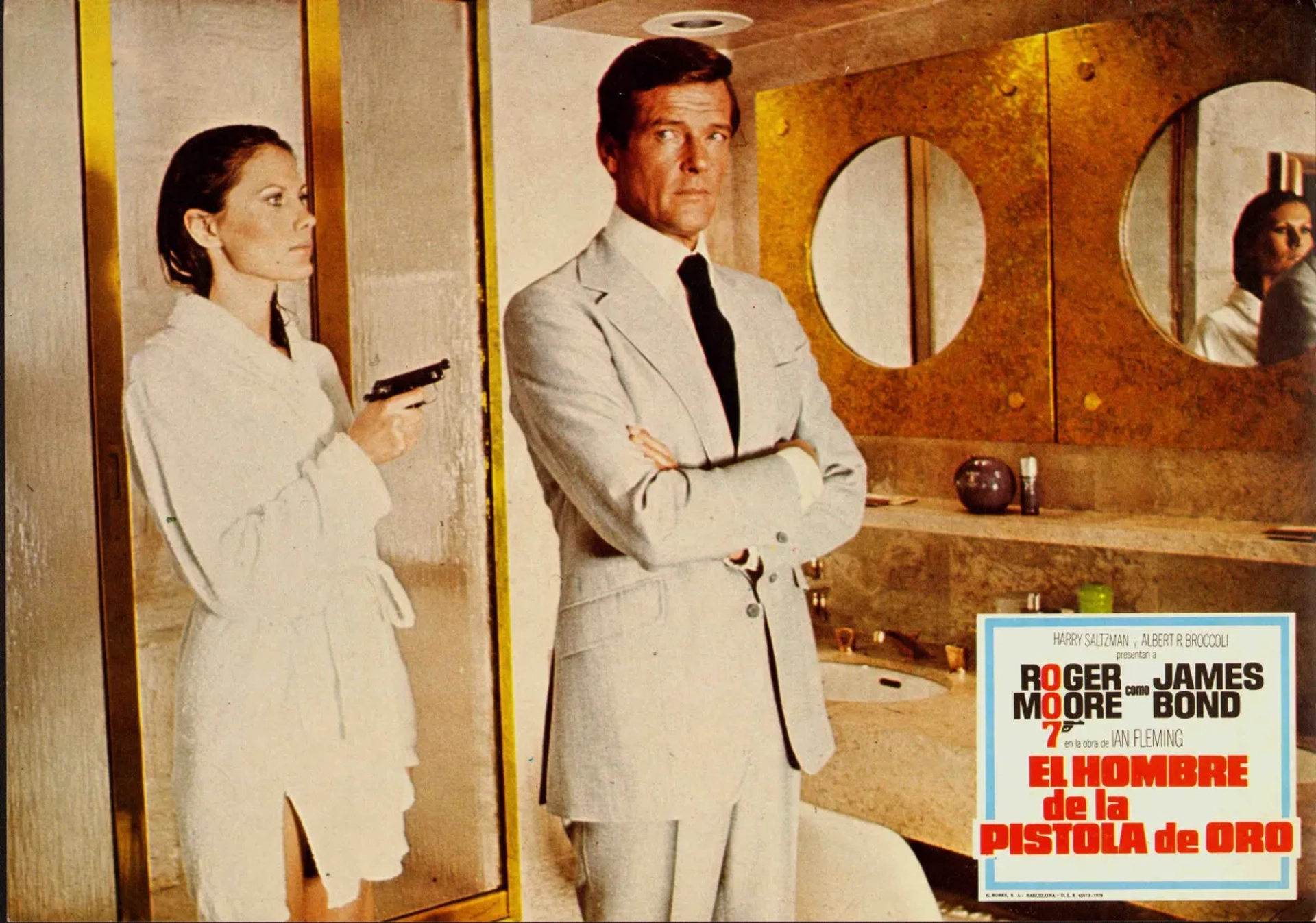 Roger Moore and Maud Adams in The Man with the Golden Gun (1974)