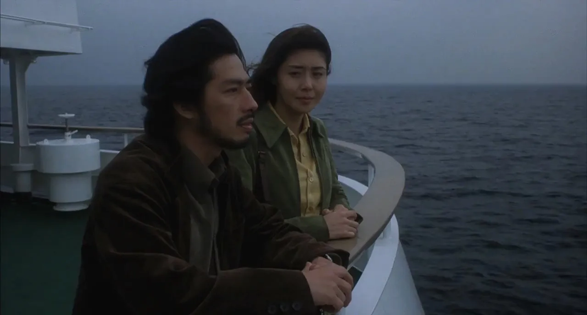 Nanako Matsushima and Hiroyuki Sanada in The Ring (1998)