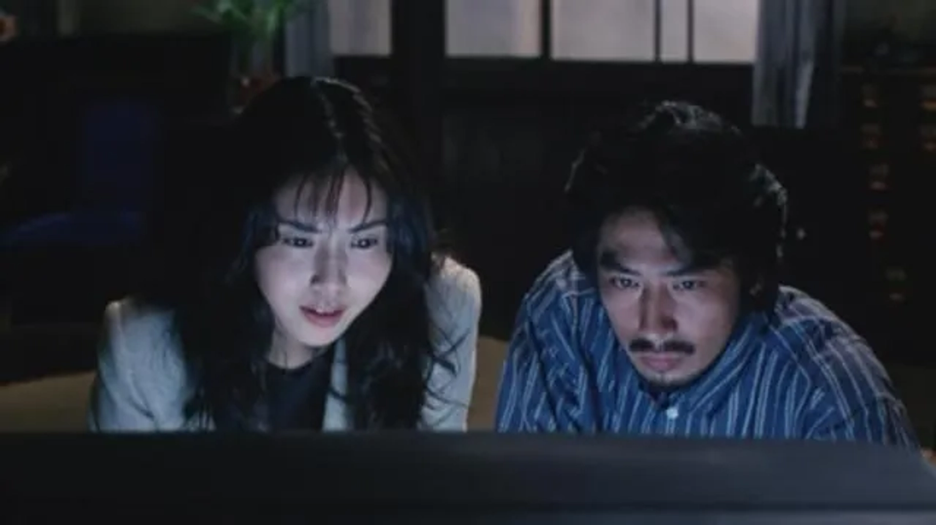 Nanako Matsushima and Hiroyuki Sanada in The Ring (1998)