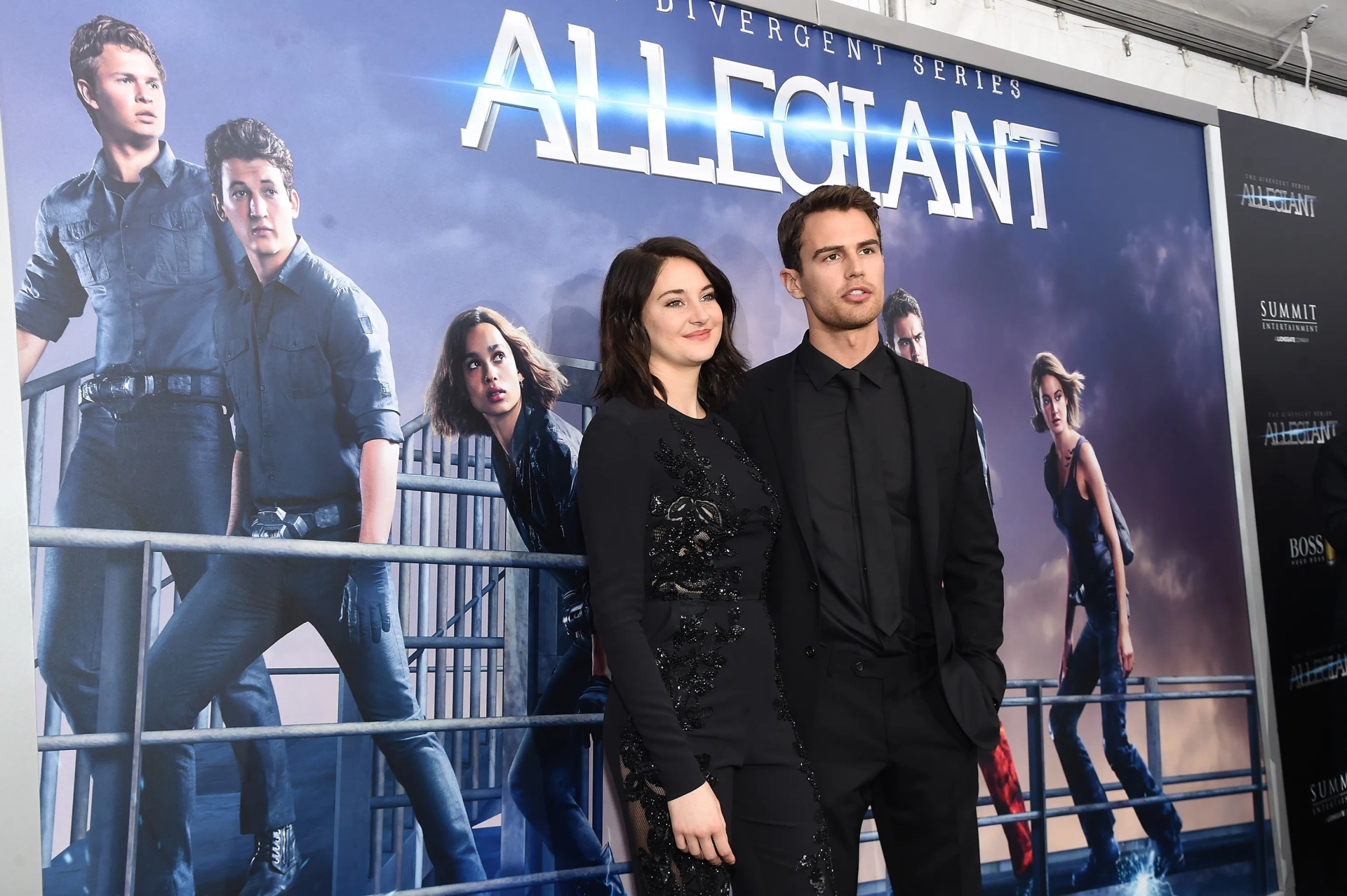 Shailene Woodley and Theo James at an event for Allegiant (2016)