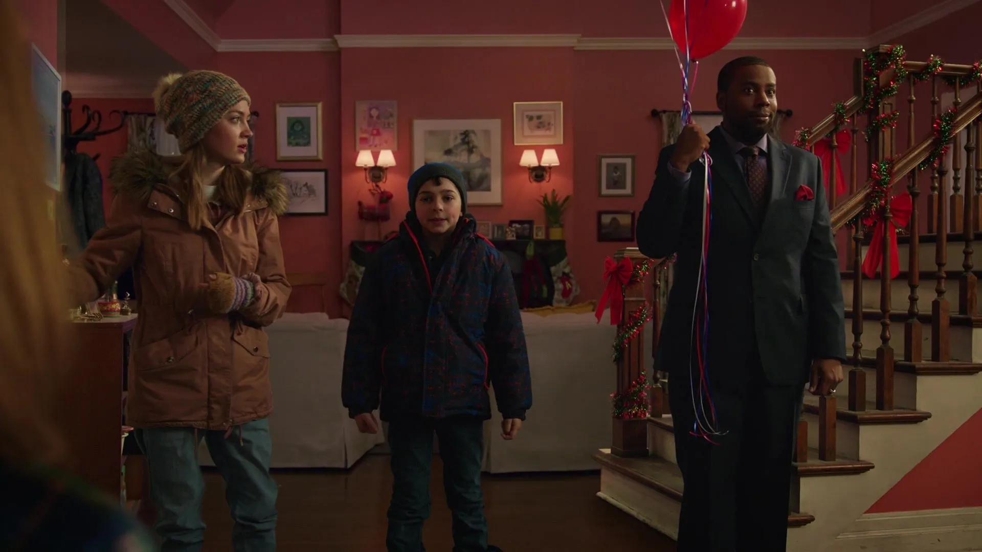 Kenan Thompson, Katie Beth Hall, and Max Ivutin in Home Sweet Home Alone (2021)