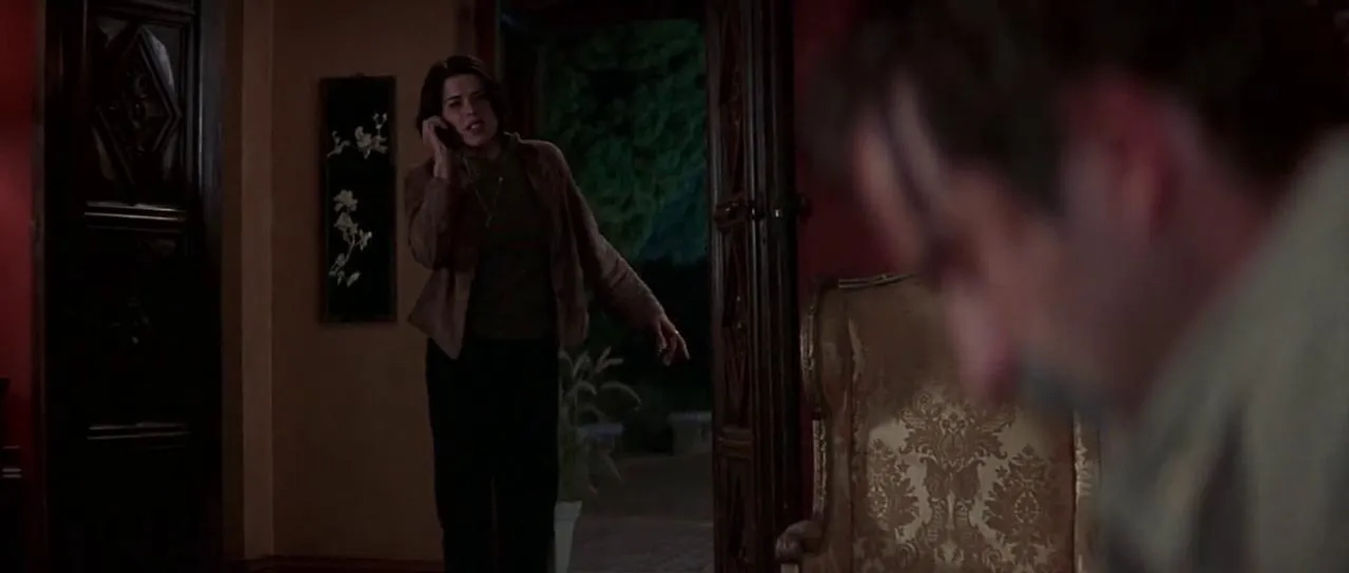 Neve Campbell and David Arquette in Scream 3 (2000)