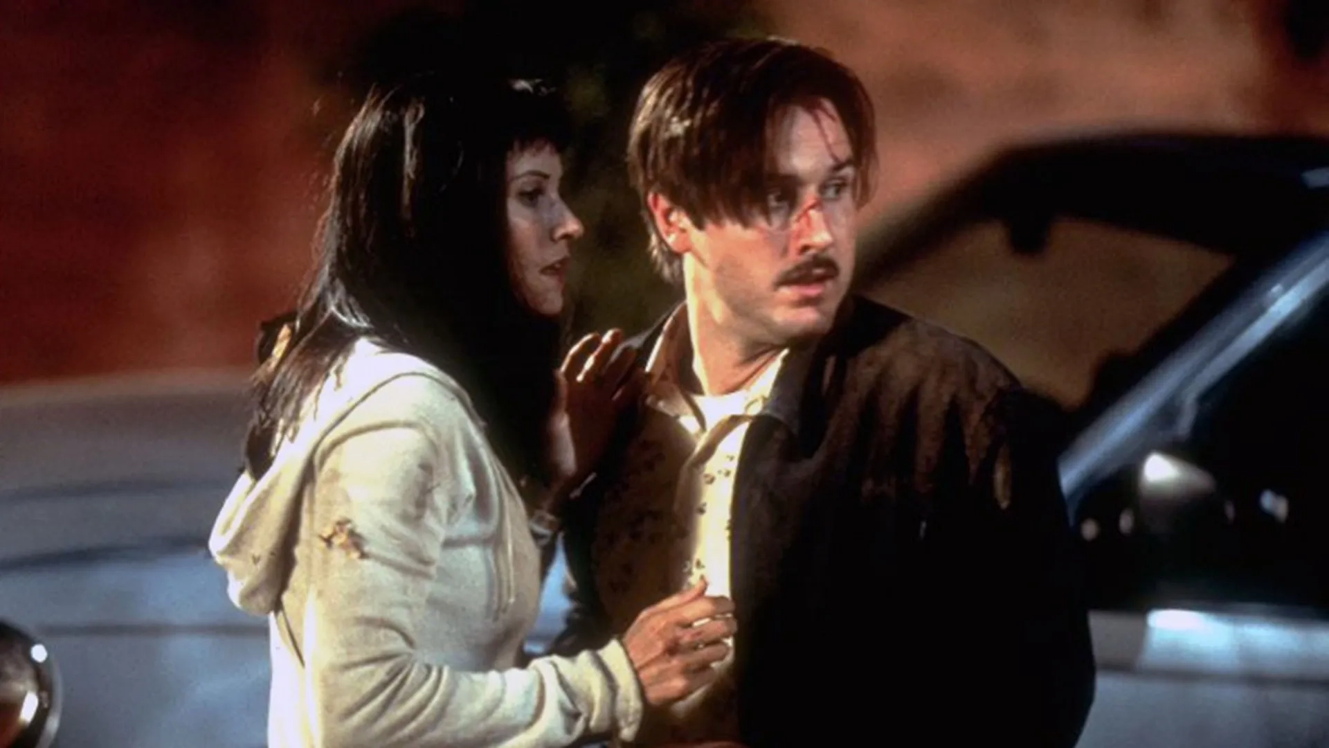 David Arquette and Courteney Cox in Scream 3 (2000)