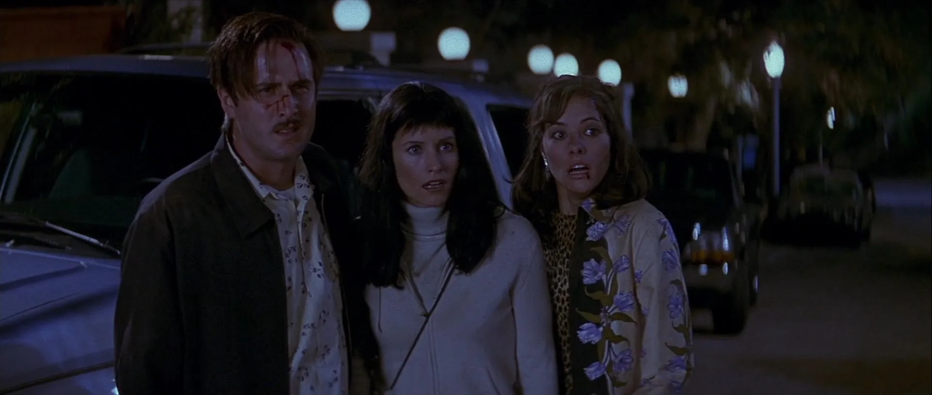 Parker Posey, David Arquette, and Courteney Cox in Scream 3 (2000)