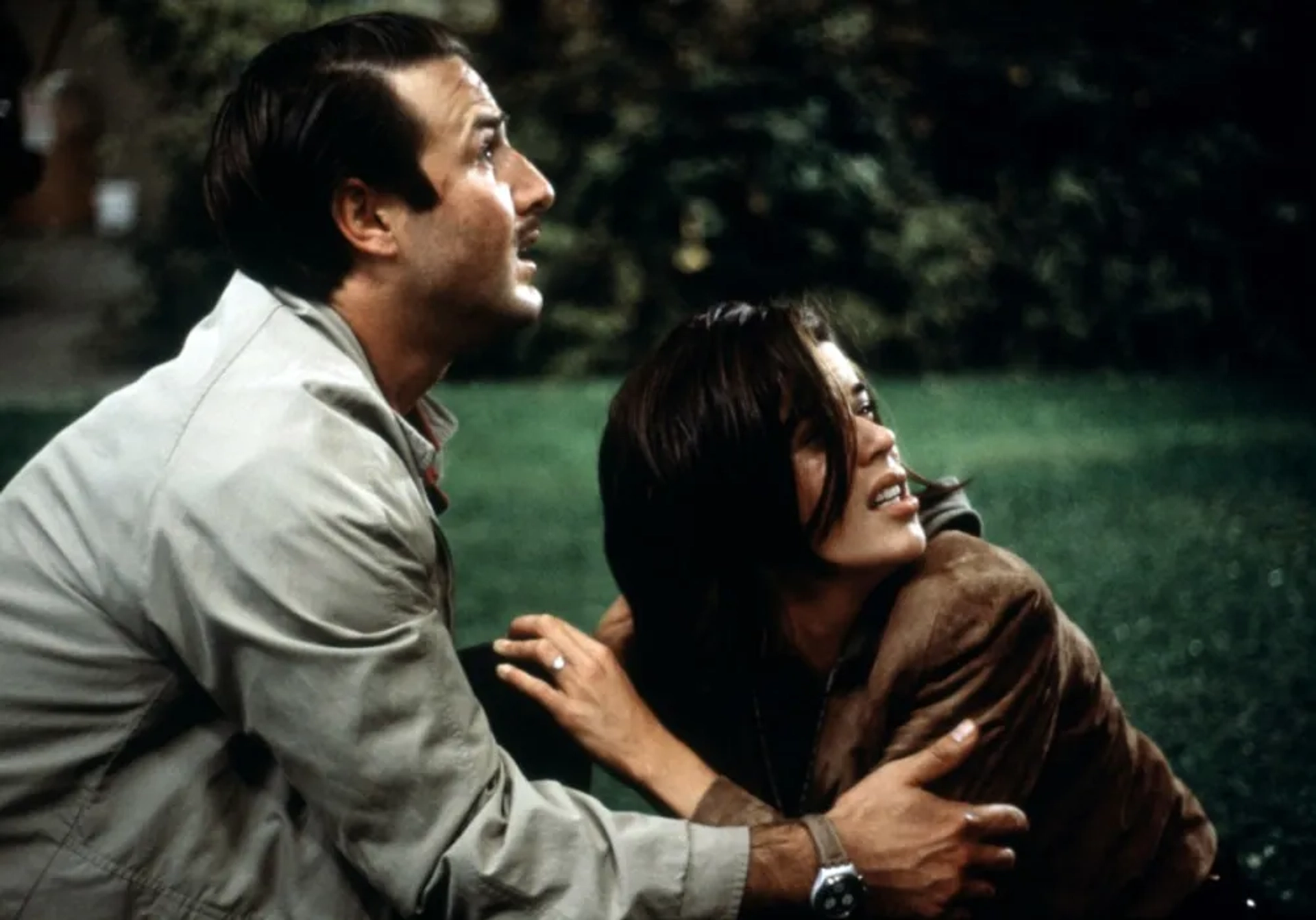 Neve Campbell and David Arquette in Scream 3 (2000)