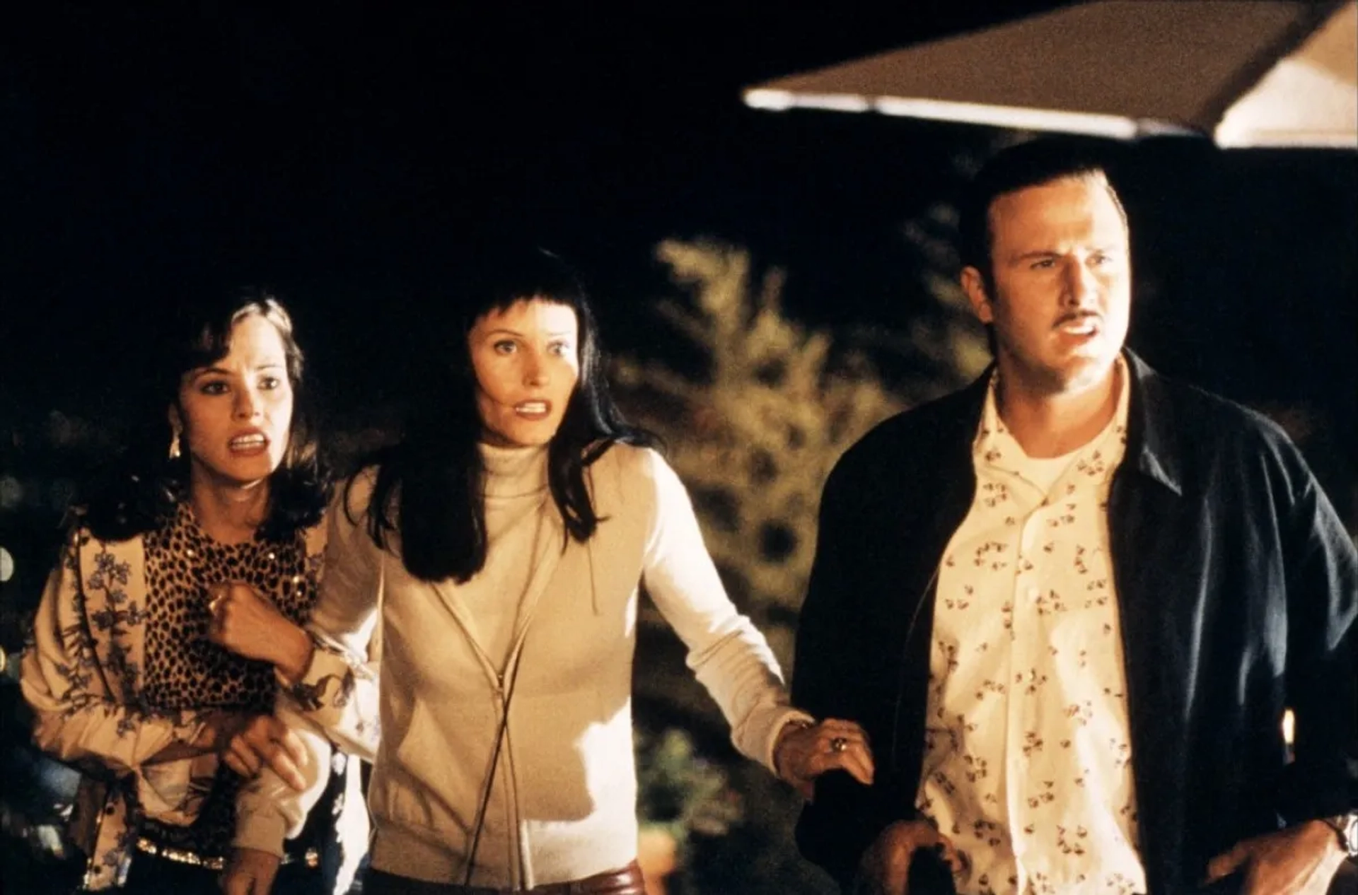 Parker Posey, David Arquette, and Courteney Cox in Scream 3 (2000)