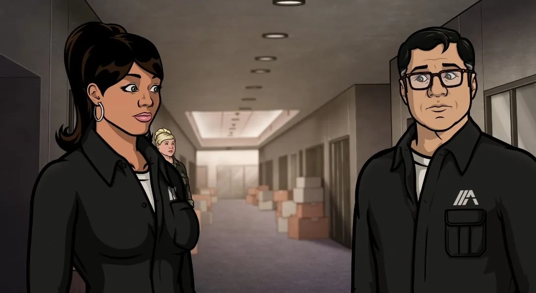 Chris Parnell, Aisha Tyler, and Amber Nash in Archer (2009)