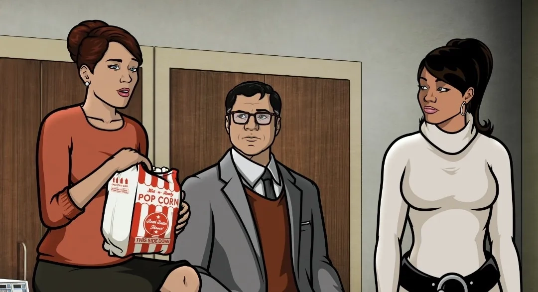 Judy Greer, Chris Parnell, and Aisha Tyler in Archer (2009)