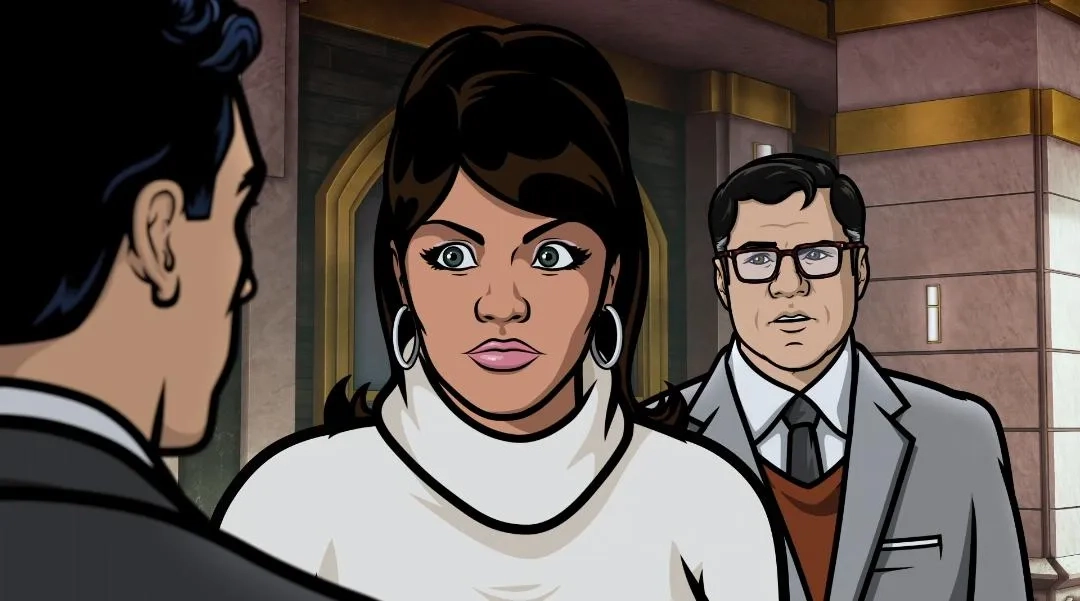 Chris Parnell and Aisha Tyler in Archer (2009)