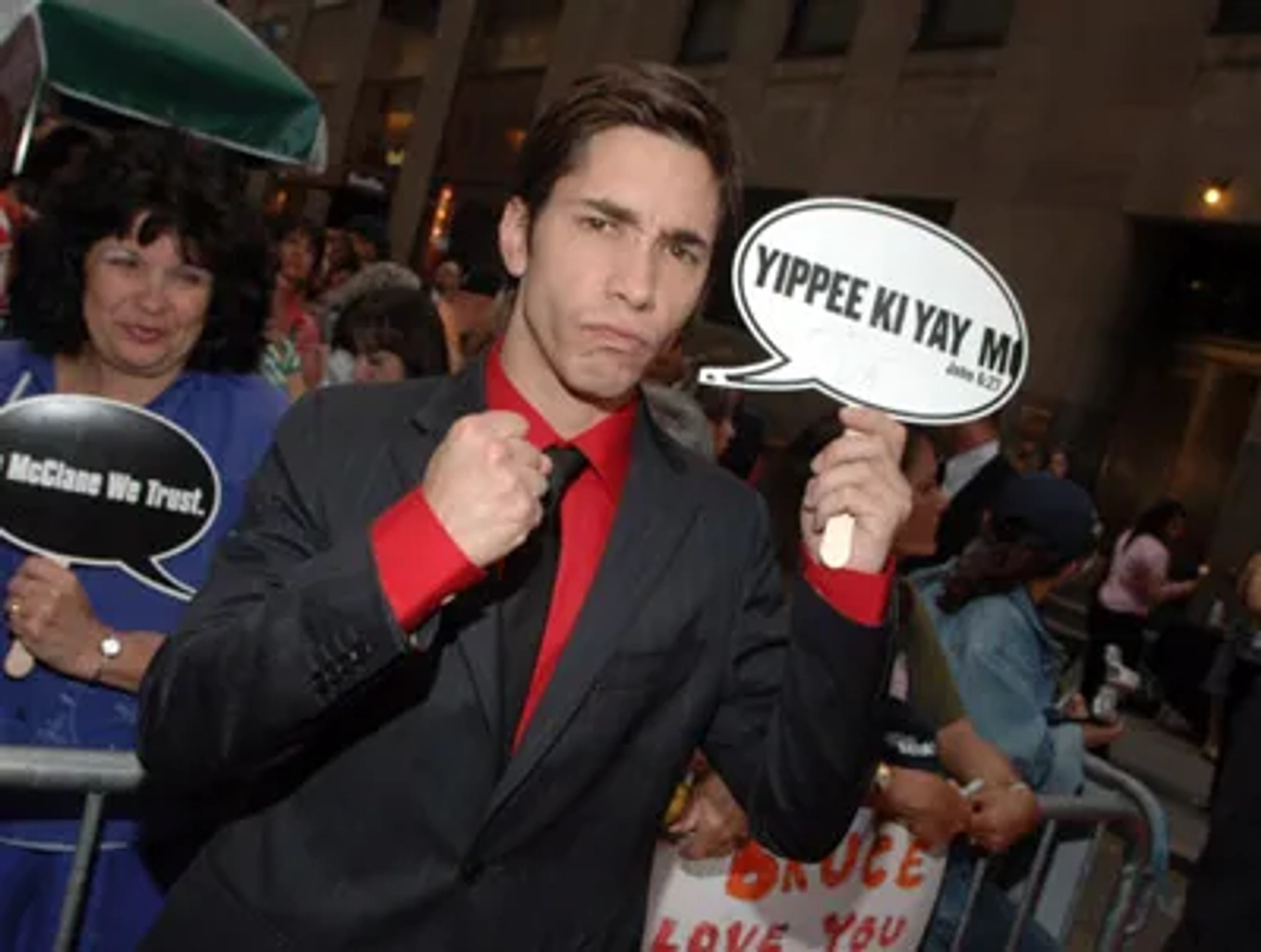 Justin Long at an event for Live Free or Die Hard (2007)