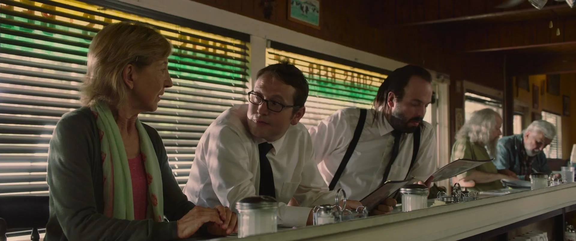 Lin Shaye, Angus Sampson, and Leigh Whannell in Insidious: The Last Key (2018)