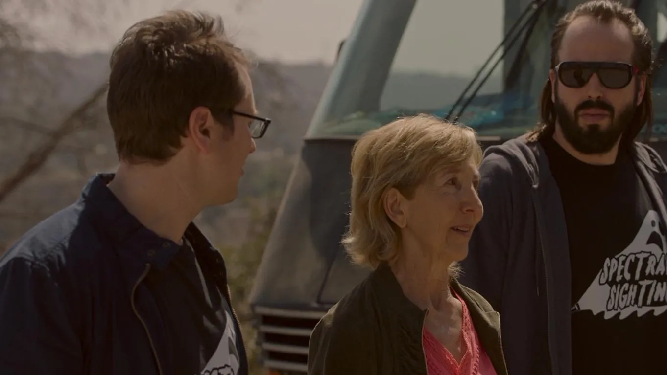 Lin Shaye, Angus Sampson, and Leigh Whannell in Insidious: The Last Key (2018)