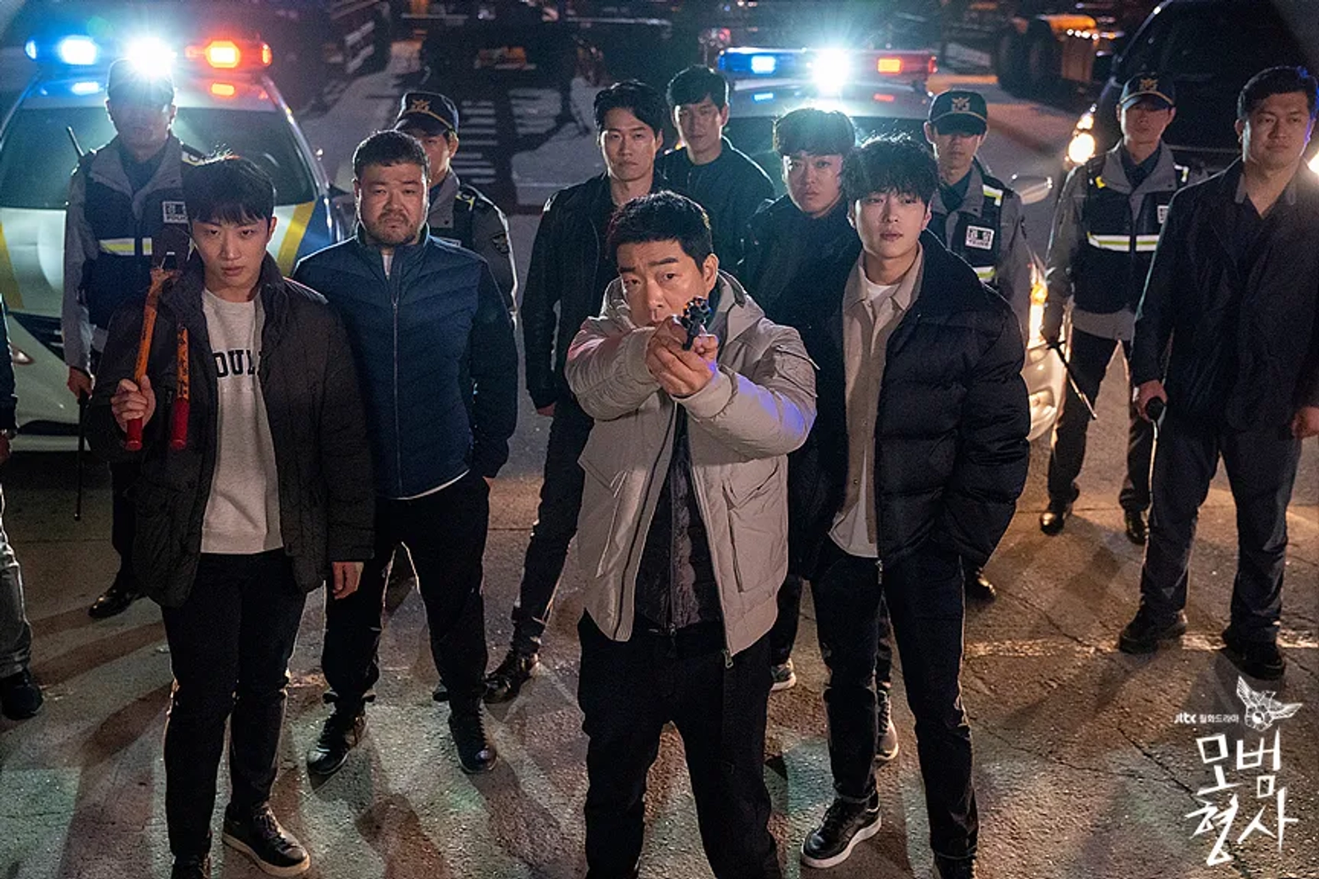 Rae-Hyung Cha, Son Hyeon-ju, Ji-Hoon Kim, Seung-jo Jang, Myung-Joon Kim, and Jung Soon-won in The Good Detective (2020)