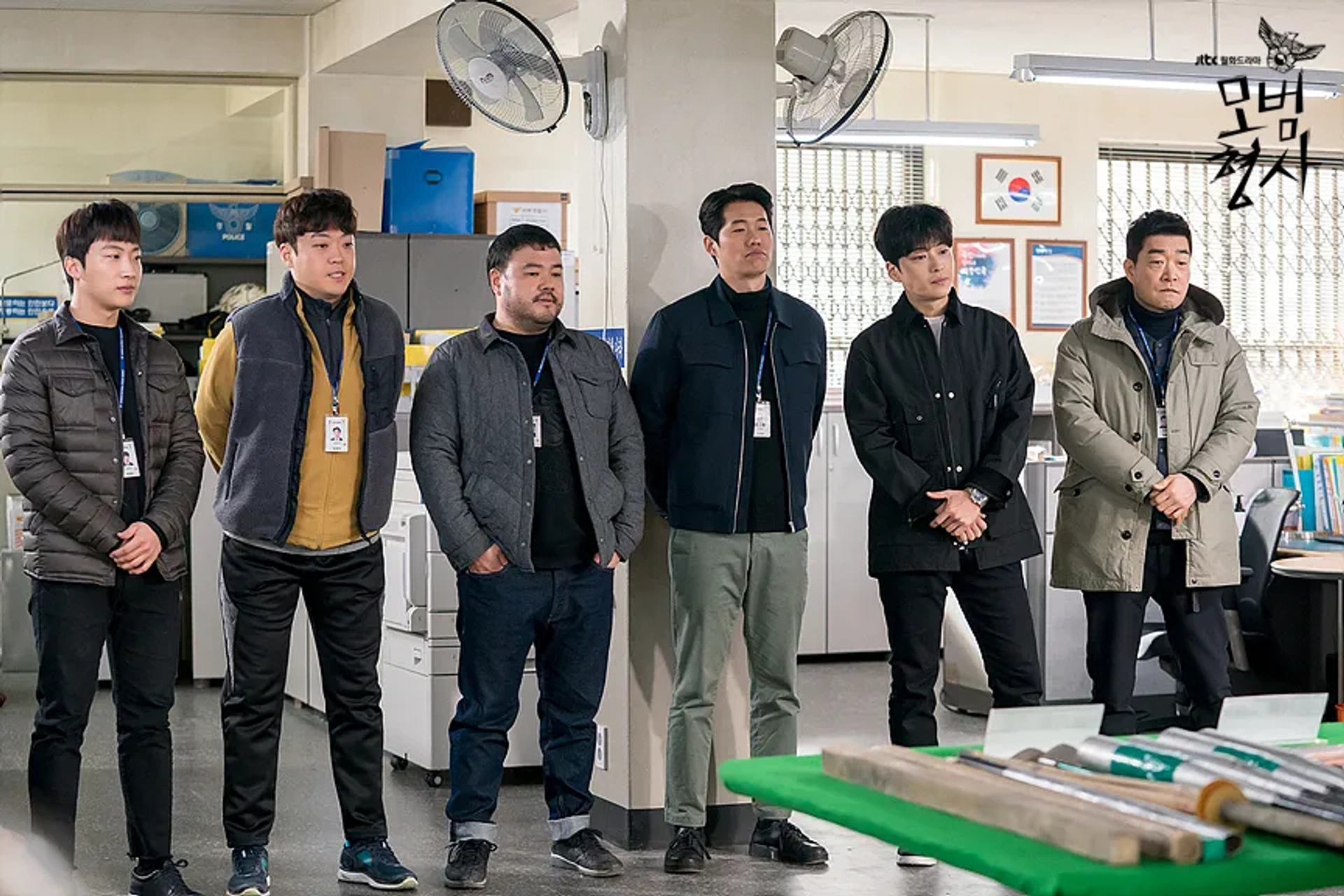 Rae-Hyung Cha, Son Hyeon-ju, Ji-Hoon Kim, Seung-jo Jang, Myung-Joon Kim, and Jung Soon-won in The Good Detective (2020)