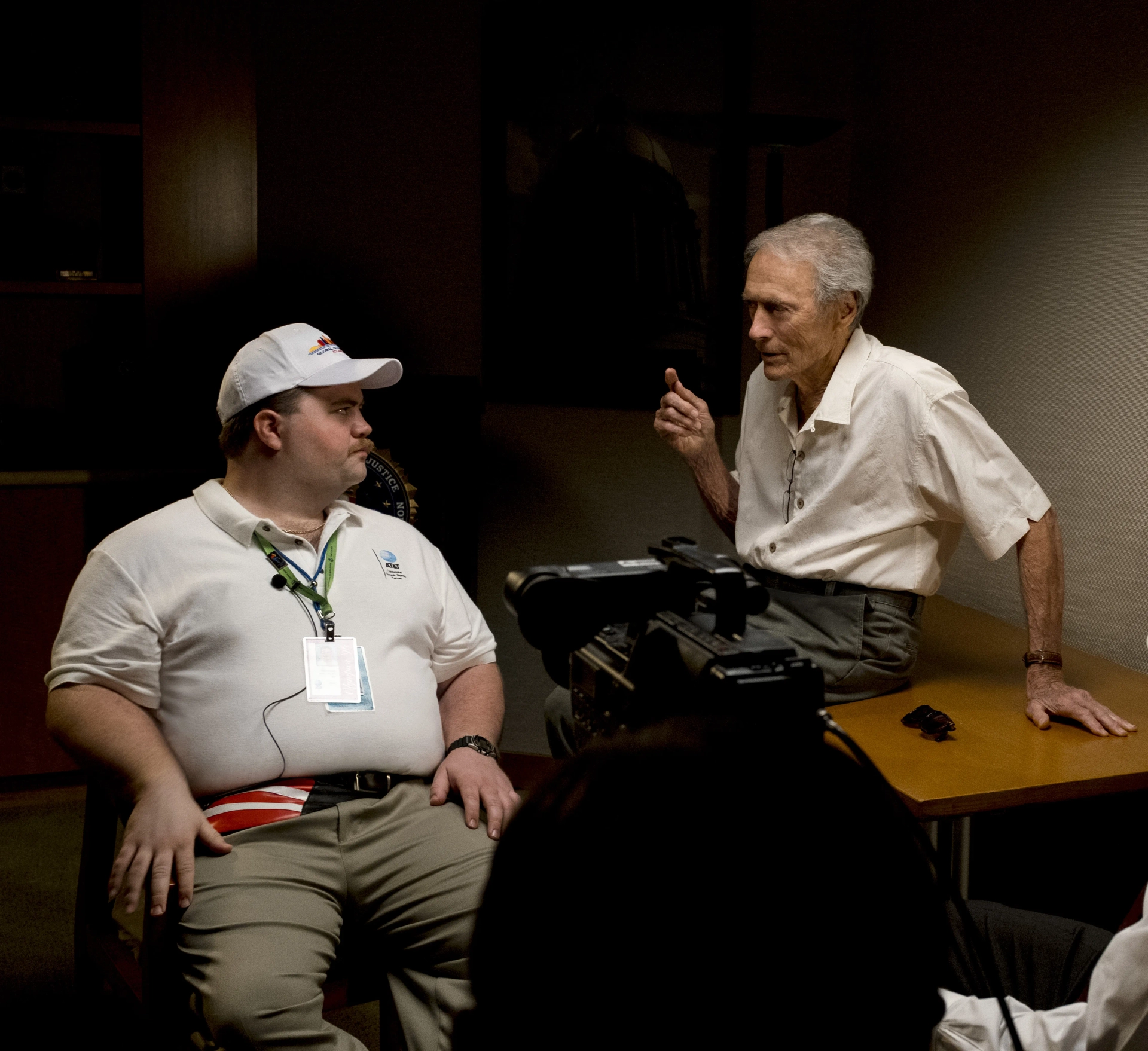 Clint Eastwood and Paul Walter Hauser in Richard Jewell (2019)