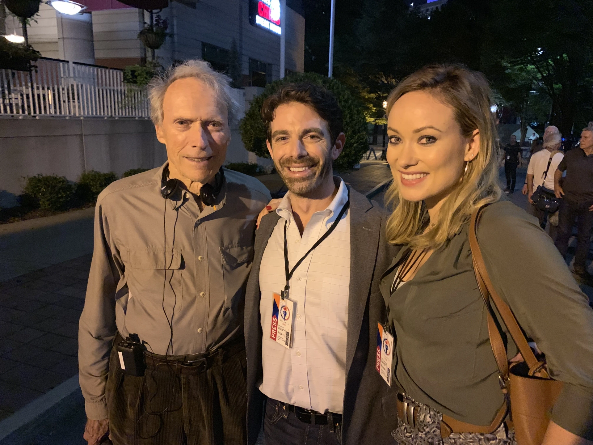 Clint Eastwood, Olivia Wilde, and David Shae in Richard Jewell (2019)