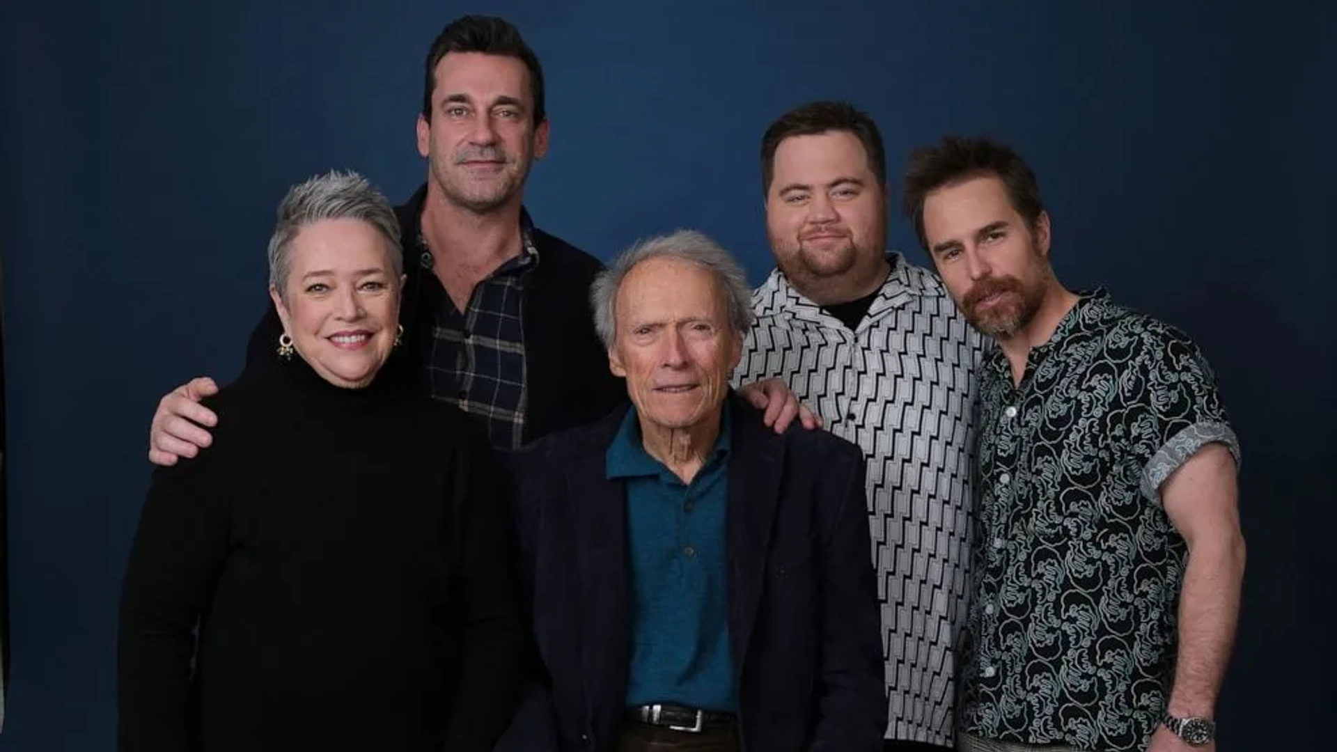 Clint Eastwood, Kathy Bates, Sam Rockwell, Jon Hamm, and Paul Walter Hauser at an event for Richard Jewell (2019)