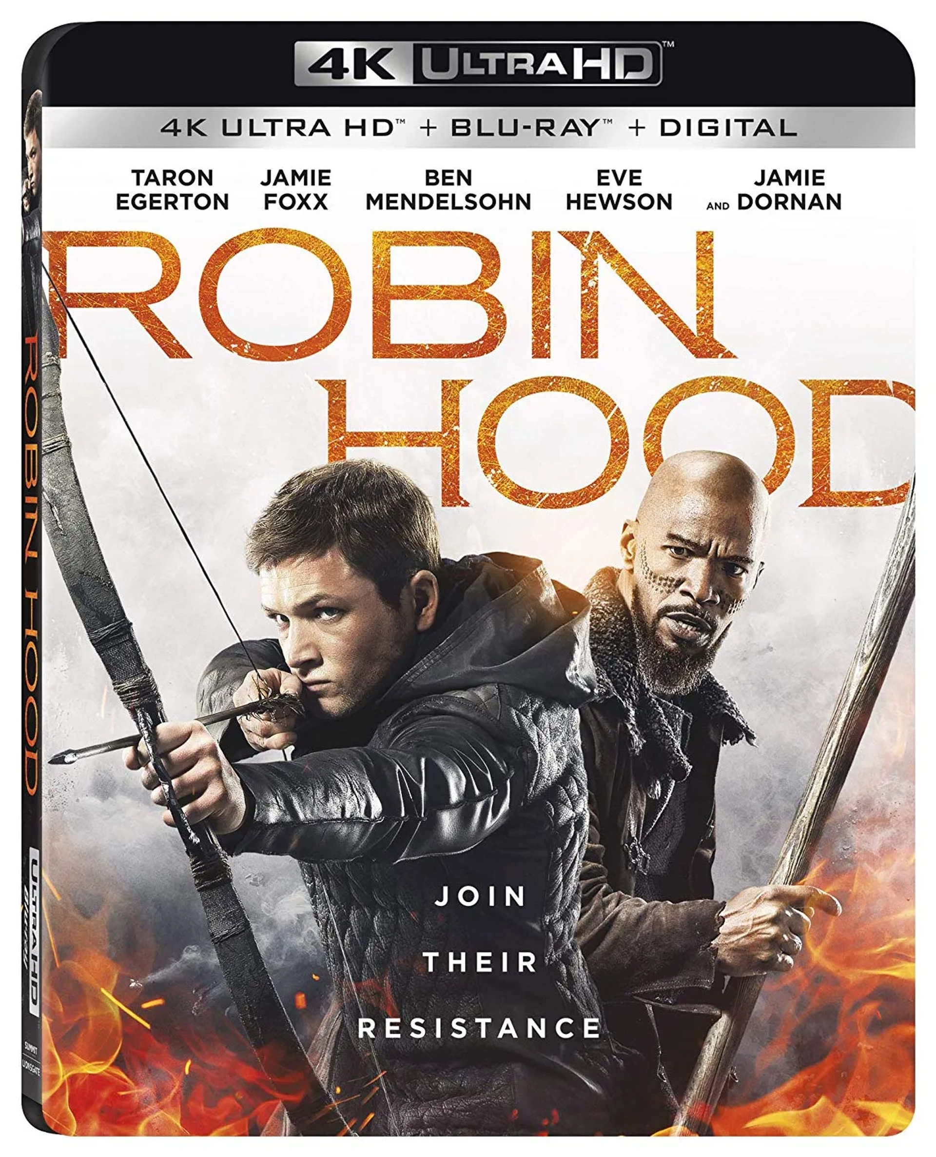 Jamie Foxx and Taron Egerton in Robin Hood (2018)