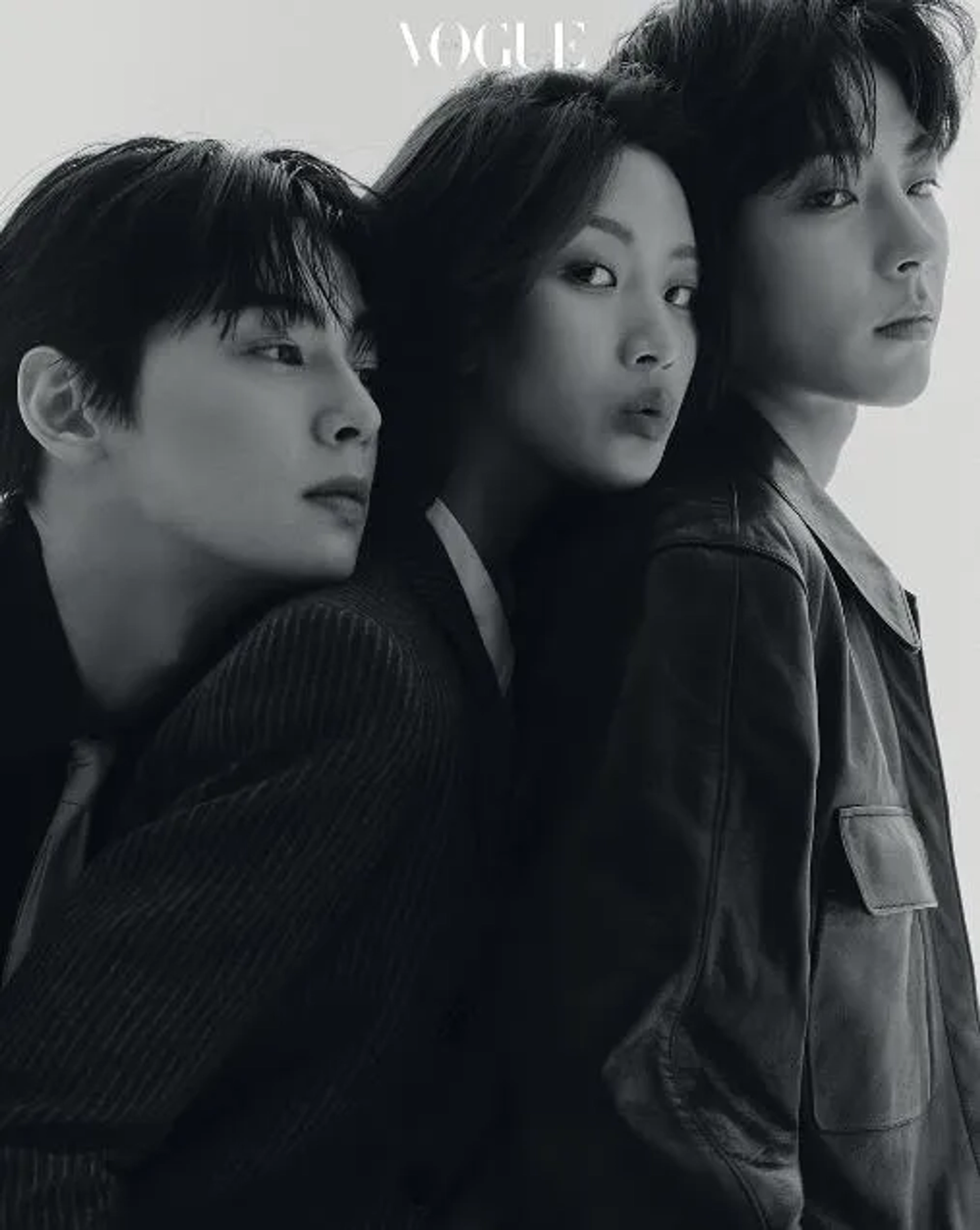 Hwang In-Youp, Moon Ga-young, and Cha Eun-Woo in True Beauty (2020)