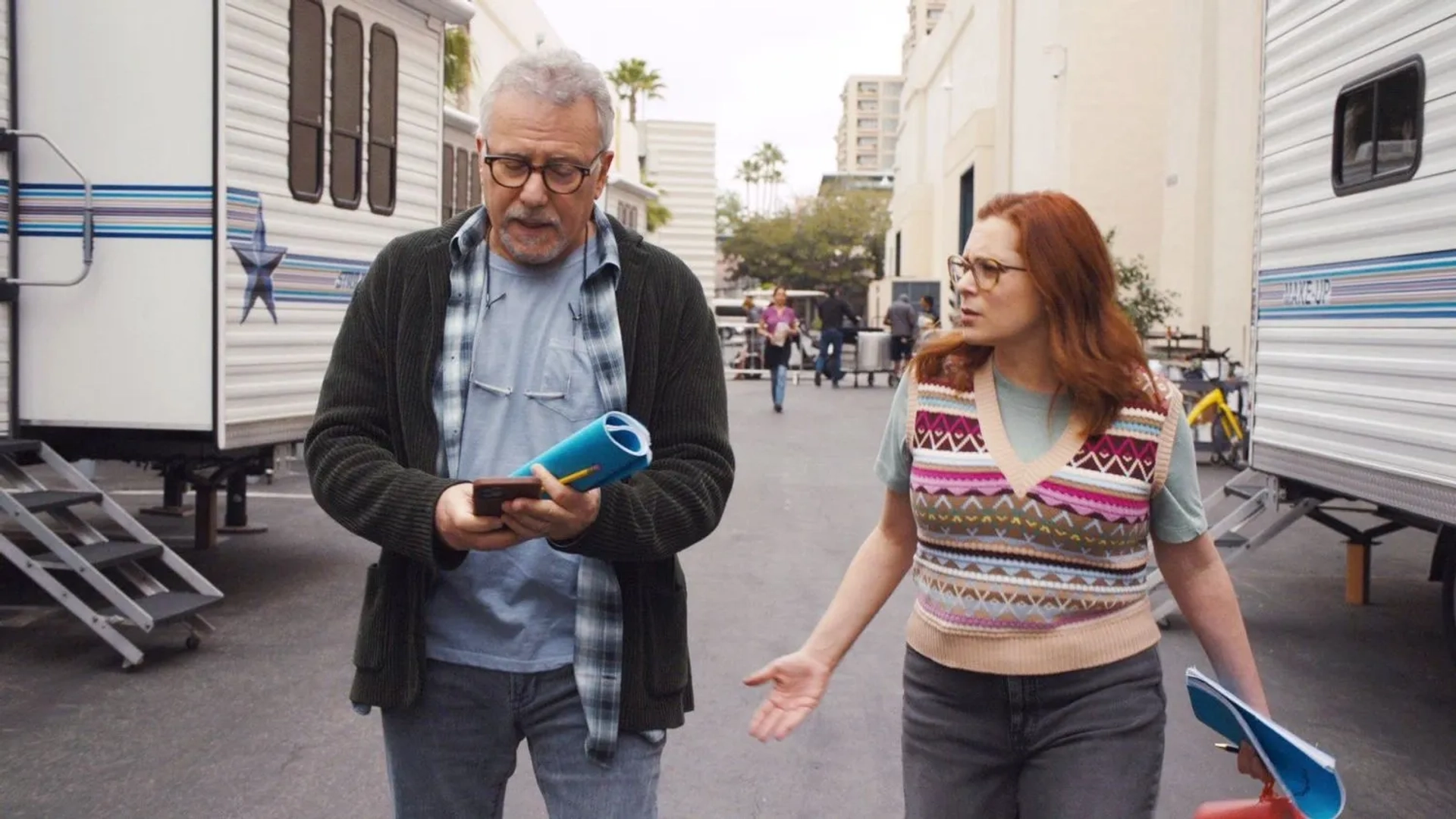 Paul Reiser and Rachel Bloom in Reboot (2022)