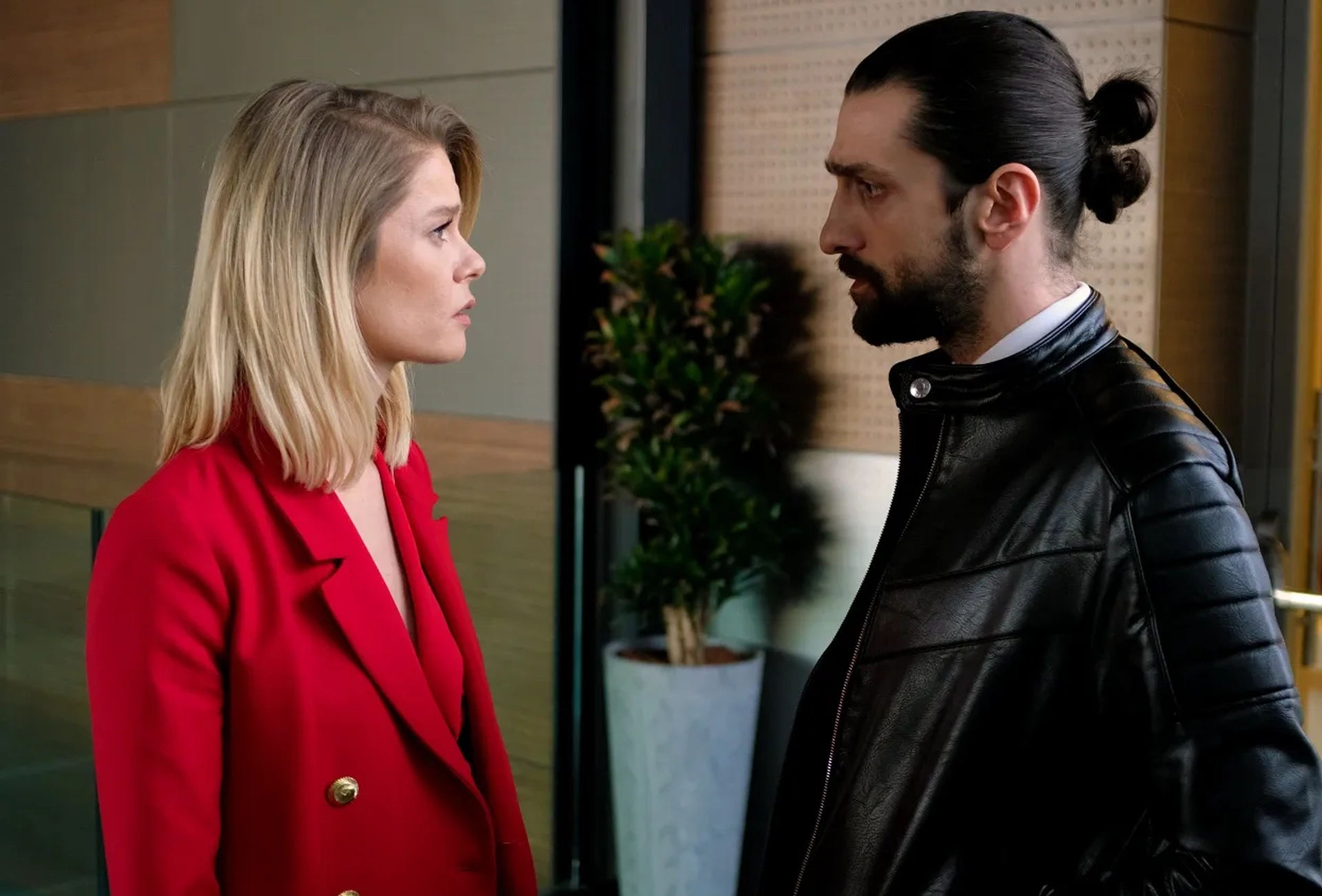 Aytek Sayan and Burcu Biricik in Kuzgun: 8.Bölüm (2019)