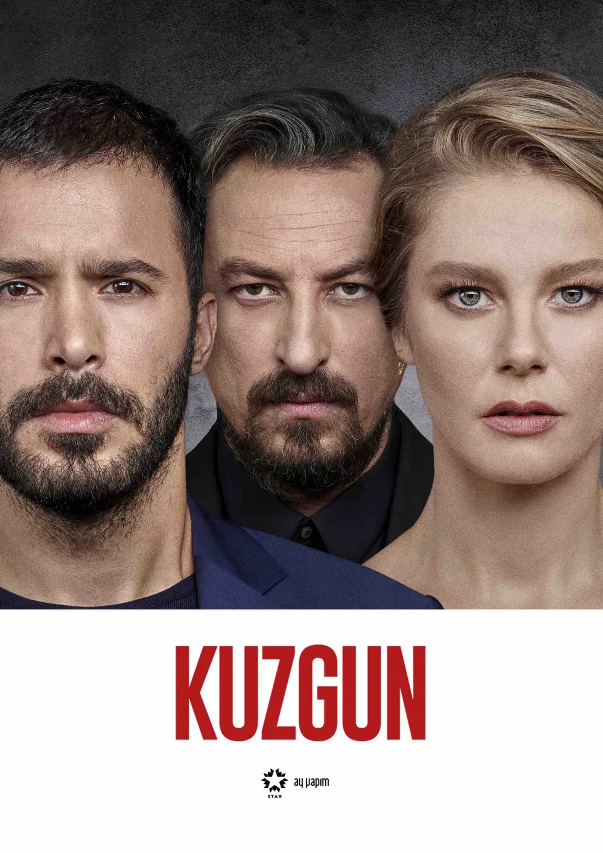 Onur Saylak, Burcu Biricik, and Baris Arduç in Kuzgun (2019)