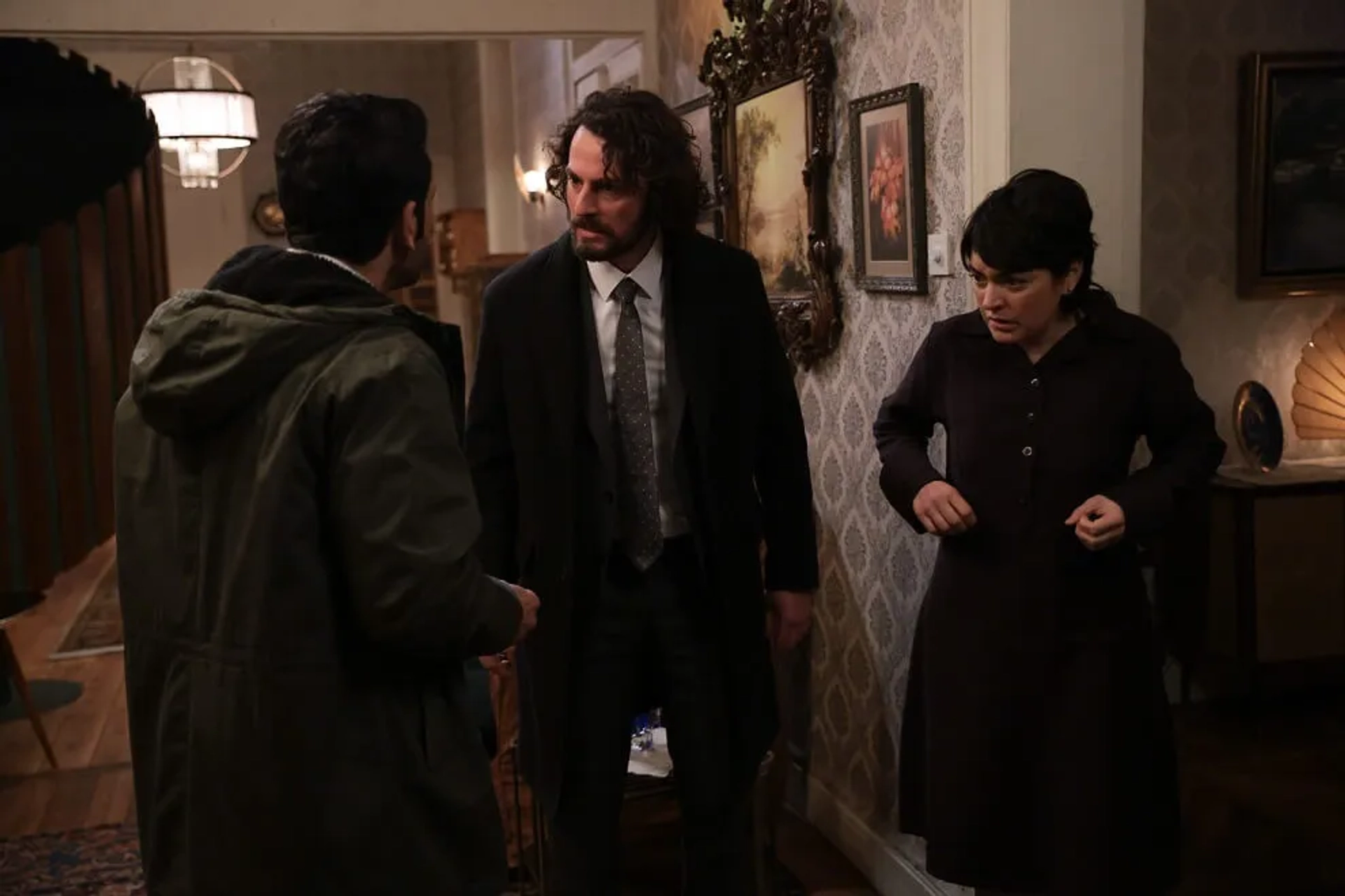 Ezgi Mola, Tansel Öngel, and Birkan Sokullu in The Innocents (2020)