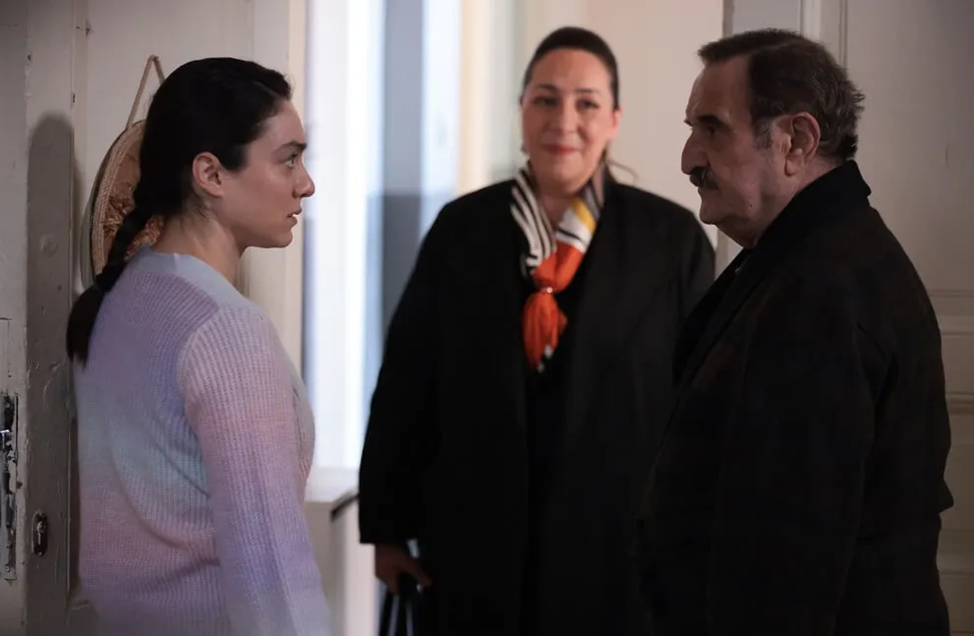 Binnur Kaya, Metin Coskun, and Merve Dizdar in The Innocents (2020)