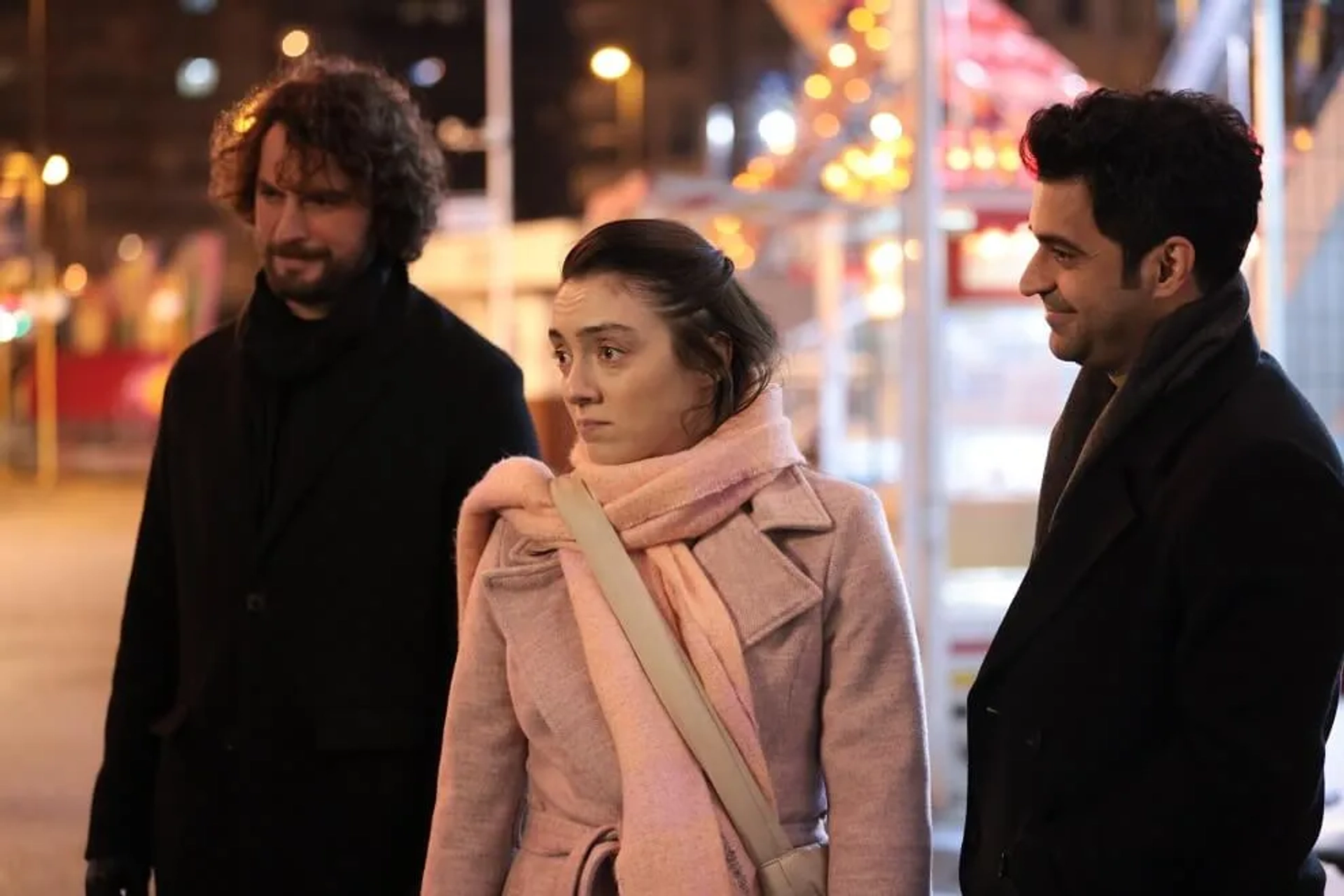 Birkan Sokullu, Ugur Uzunel, and Merve Dizdar in The Innocents (2020)