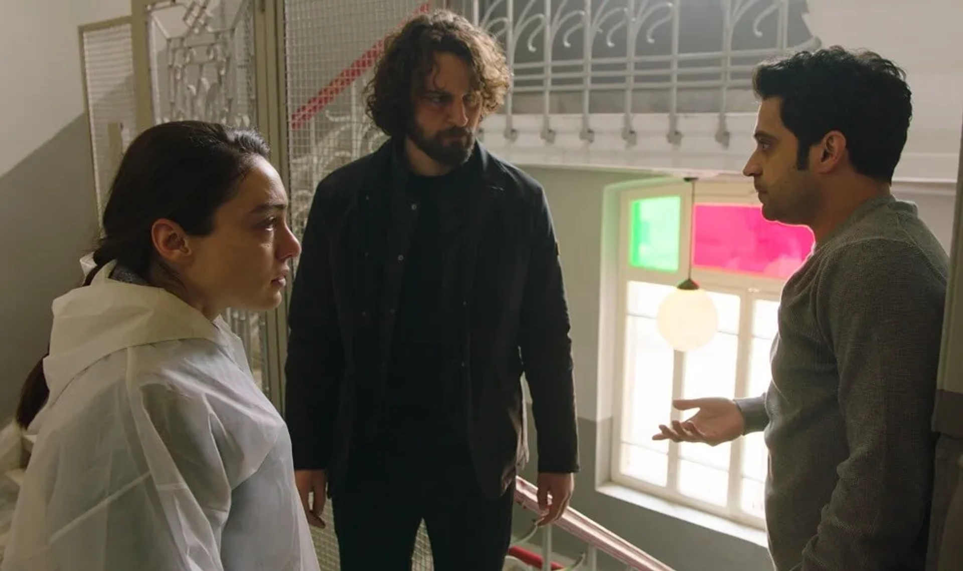 Birkan Sokullu, Ugur Uzunel, and Merve Dizdar in The Innocents (2020)