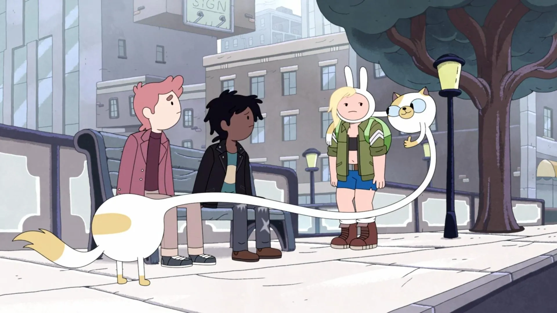 Andrew Rannells, Roz Ryan, Madeleine Martin, and Donald Glover in Adventure Time: Fionna & Cake (2023)