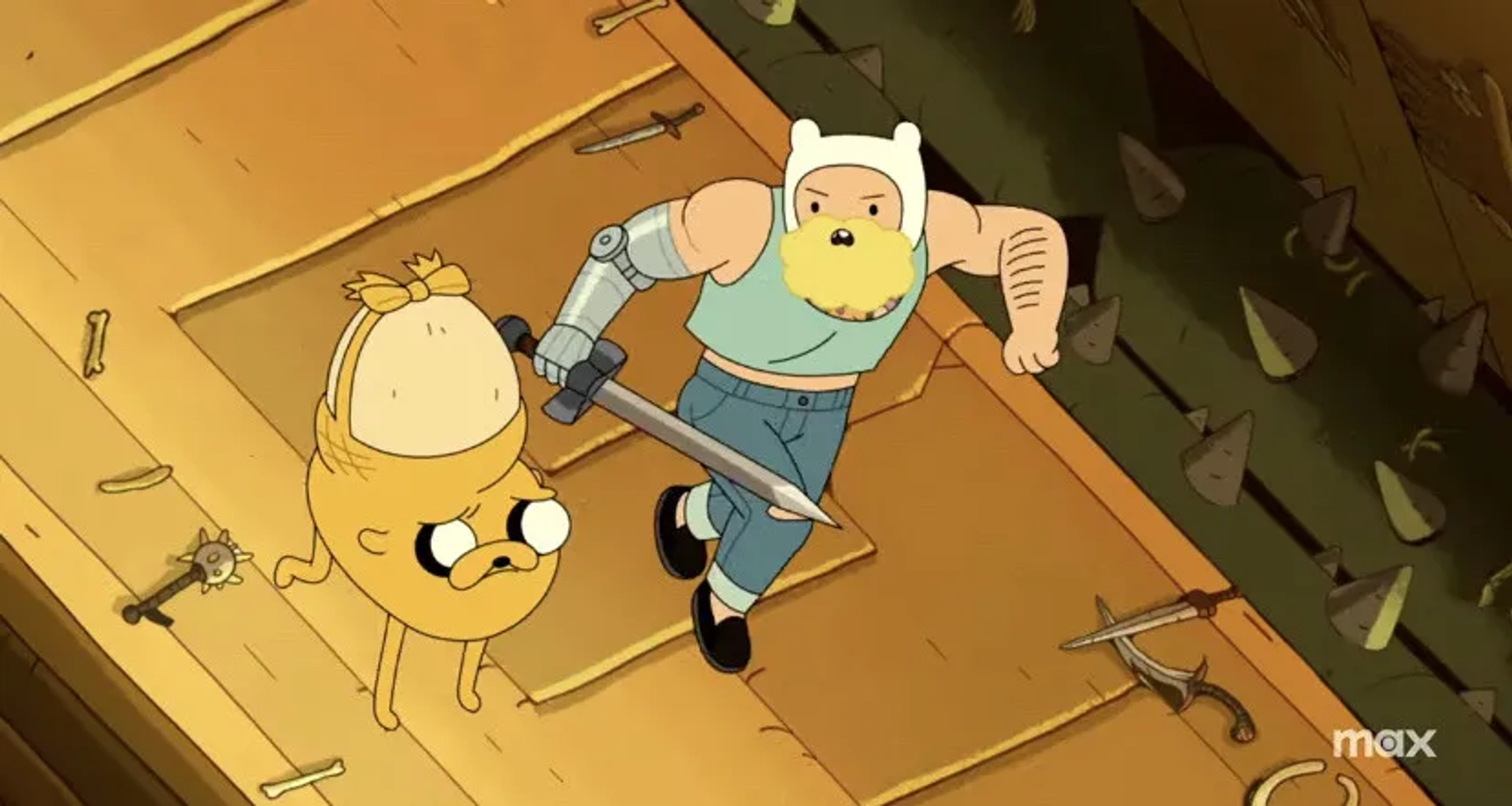 John DiMaggio and Jeremy Shada in Adventure Time: Fionna & Cake (2023)