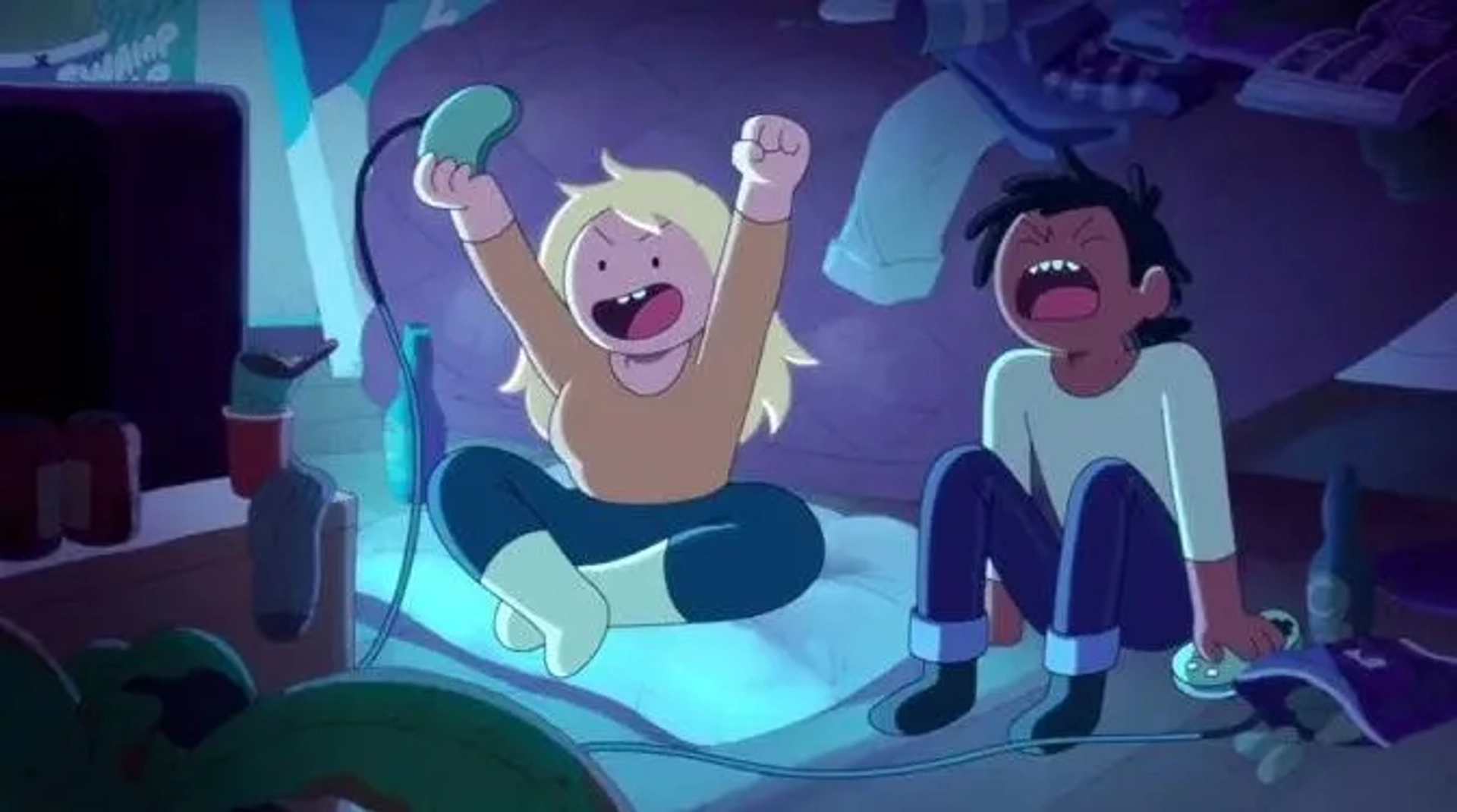 Madeleine Martin and Donald Glover in Adventure Time: Fionna & Cake (2023)