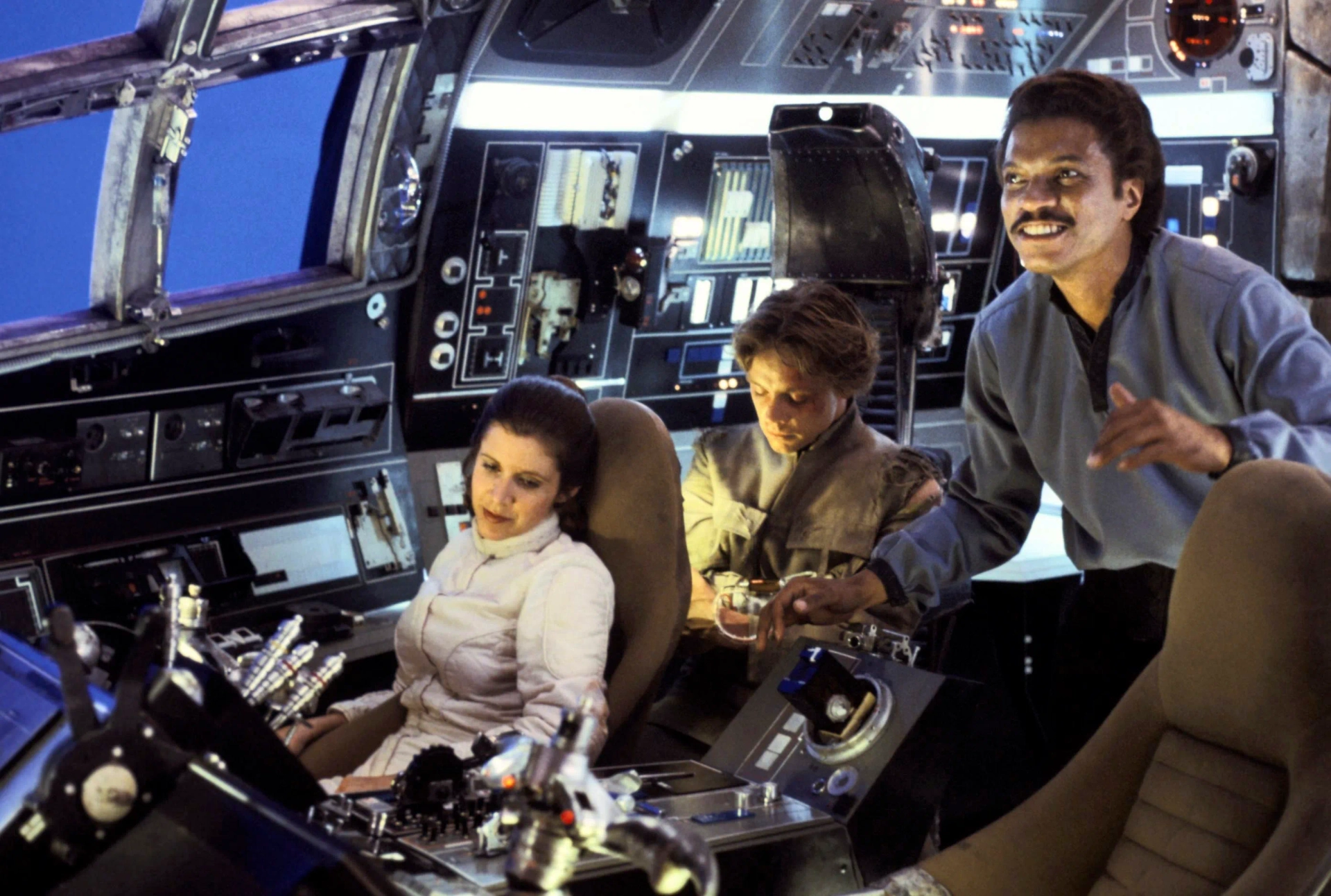 Carrie Fisher, Mark Hamill, and Billy Dee Williams in Star Wars: Episode V - The Empire Strikes Back (1980)